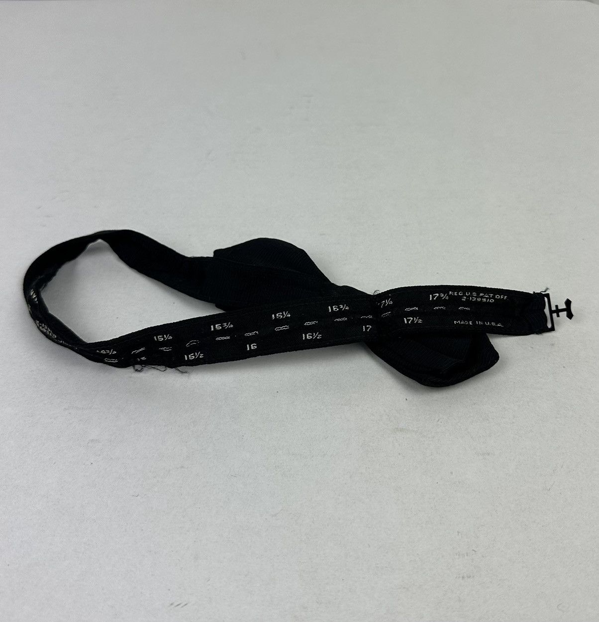 Vintage Vintage Invizo-Size Bow Tie Adjustable To Your Size Clip On Size ONE SIZE - 6 Thumbnail