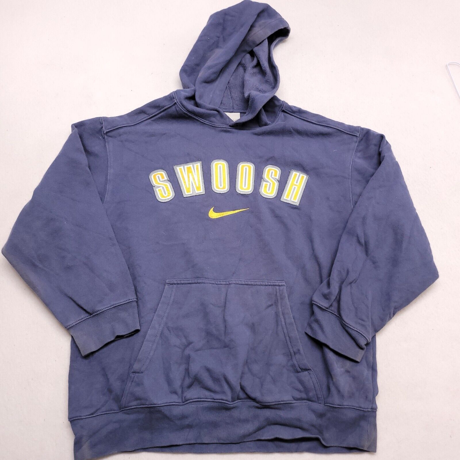Nike Nike Swoosh Casual Pullover Hoodie Mens Size Large L Blue Size US L / EU 52-54 / 3 - 2 Thumbnail