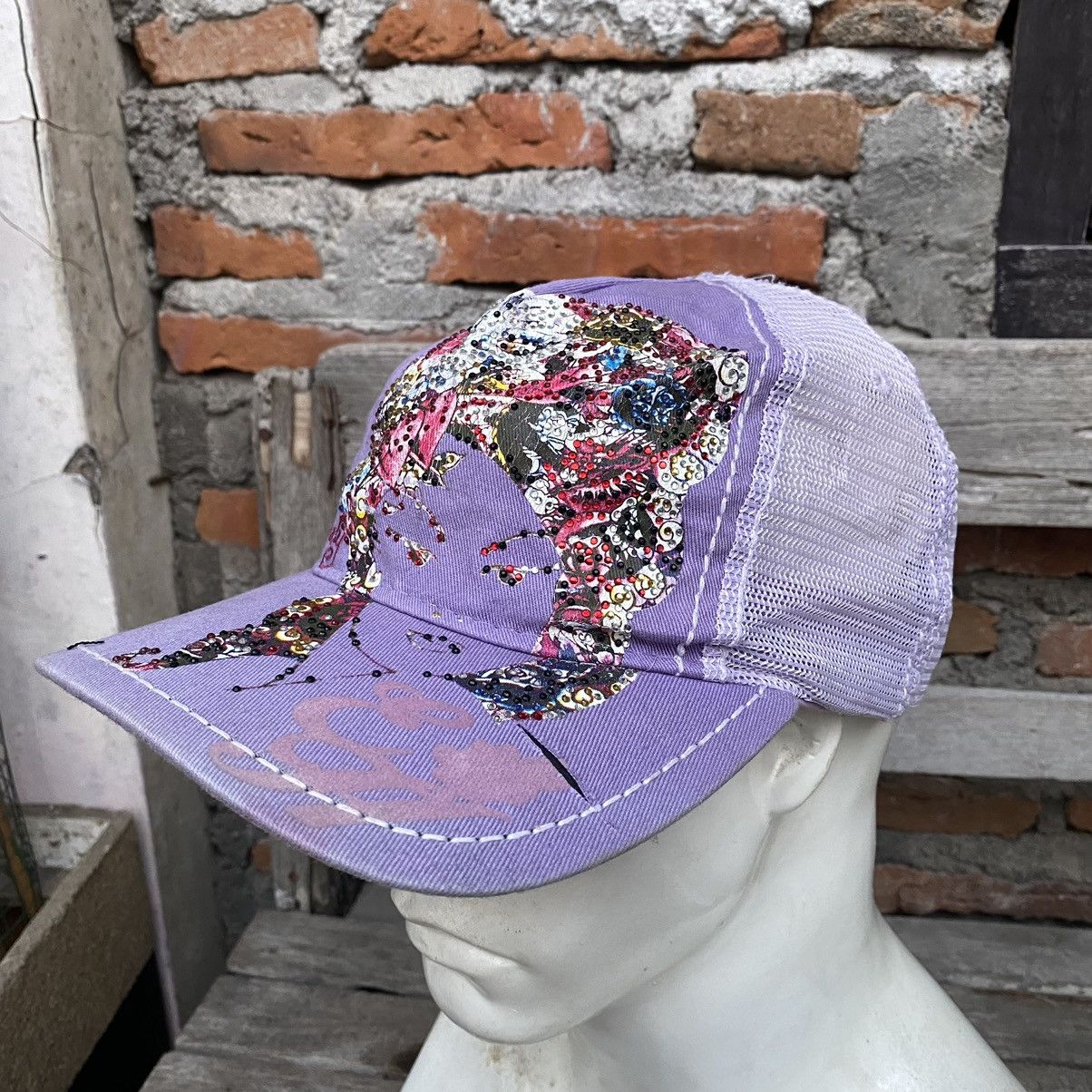 Christian Audigier × Ed Hardy ED HARDY GEISHA TRUCKER CAP Size ONE SIZE - 4 Thumbnail