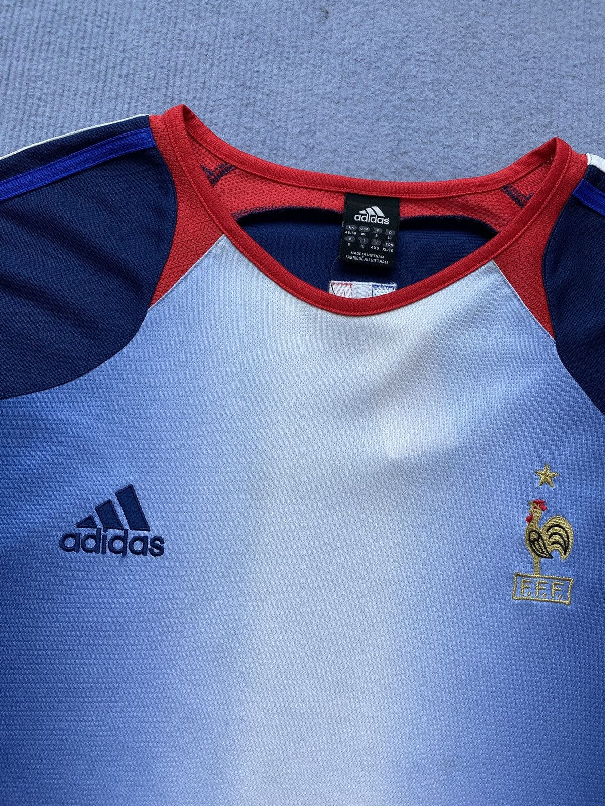 Adidas Rare Adidas 2003-04 France Training Jersey🇫🇷⚡️ Size US XL / EU 56 / 4 - 1 Thumbnail
