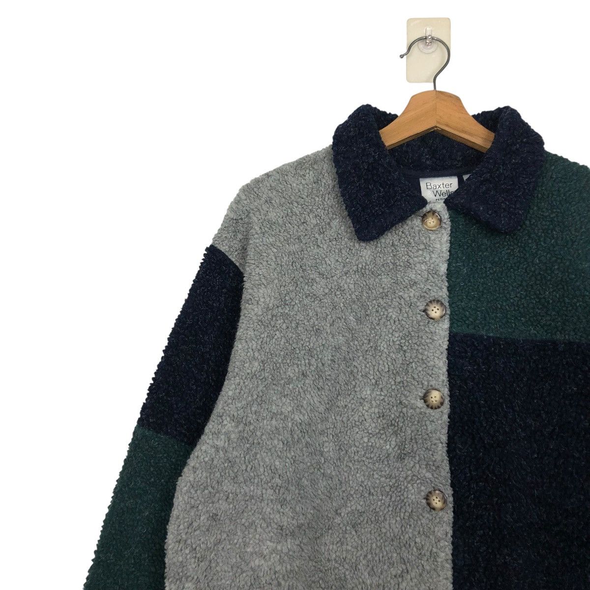 Japanese Brand 🔥VINTAGE BUTTON CHORE FLEECE JACKET BAXTER WELLS KAPITAL Size US M / EU 48-50 / 2 - 9 Thumbnail