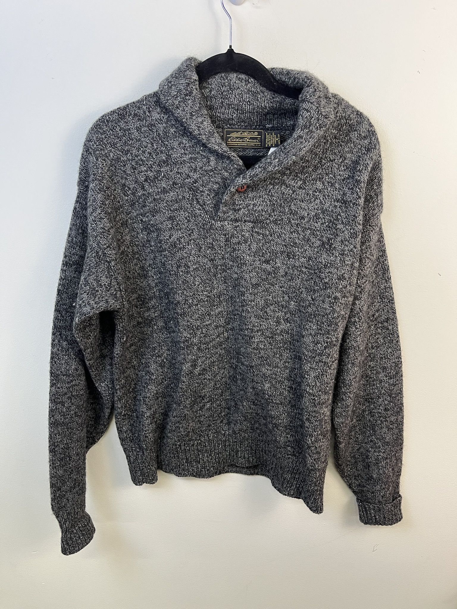 Eddie Bauer Vintage Knit Sweater 1990s Thick Knit Eddie bauer Cowl Neck Knit Sweater Size S Size US S / EU 44-46 / 1 - 1 Thumbnail