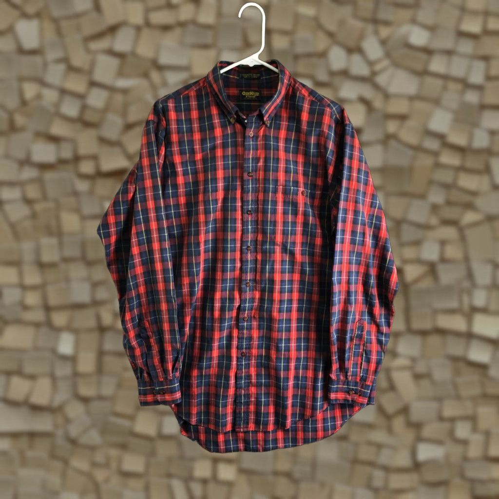 Vintage VINTAGE Osh Kosh B'gosh Mens Large Tall Red Long Sleeve Button-Down Shirt Size US L / EU 52-54 / 3 - 1 Thumbnail