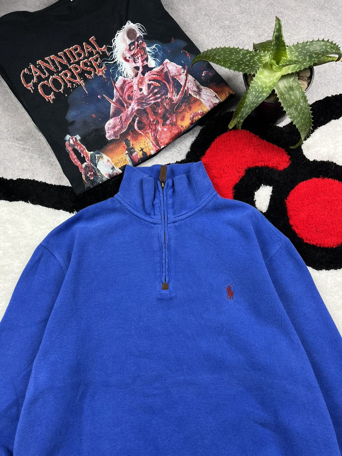Ralph Lauren Vintage Polo Ralph Lauren Old Money Oversized 1/4 Sweatshirt Size US S / EU 44-46 / 1 - 4 Thumbnail
