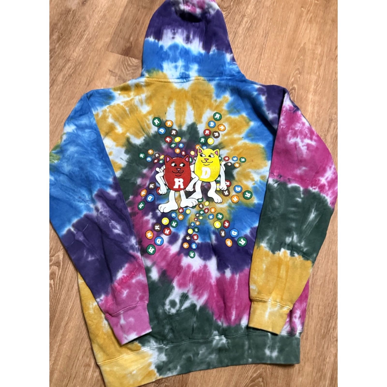 RIPNDIP RIPNDIP Eminerm Tie-Dye Hoodie Sweatshirt Cats/Candies Adult Oversized SMALL Size US S / EU 44-46 / 1 - 5 Thumbnail