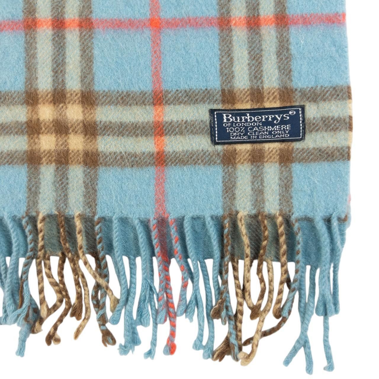 Burberry Vintage Burberry Nova Check Tassel Scarf Size ONE SIZE - 3 Thumbnail
