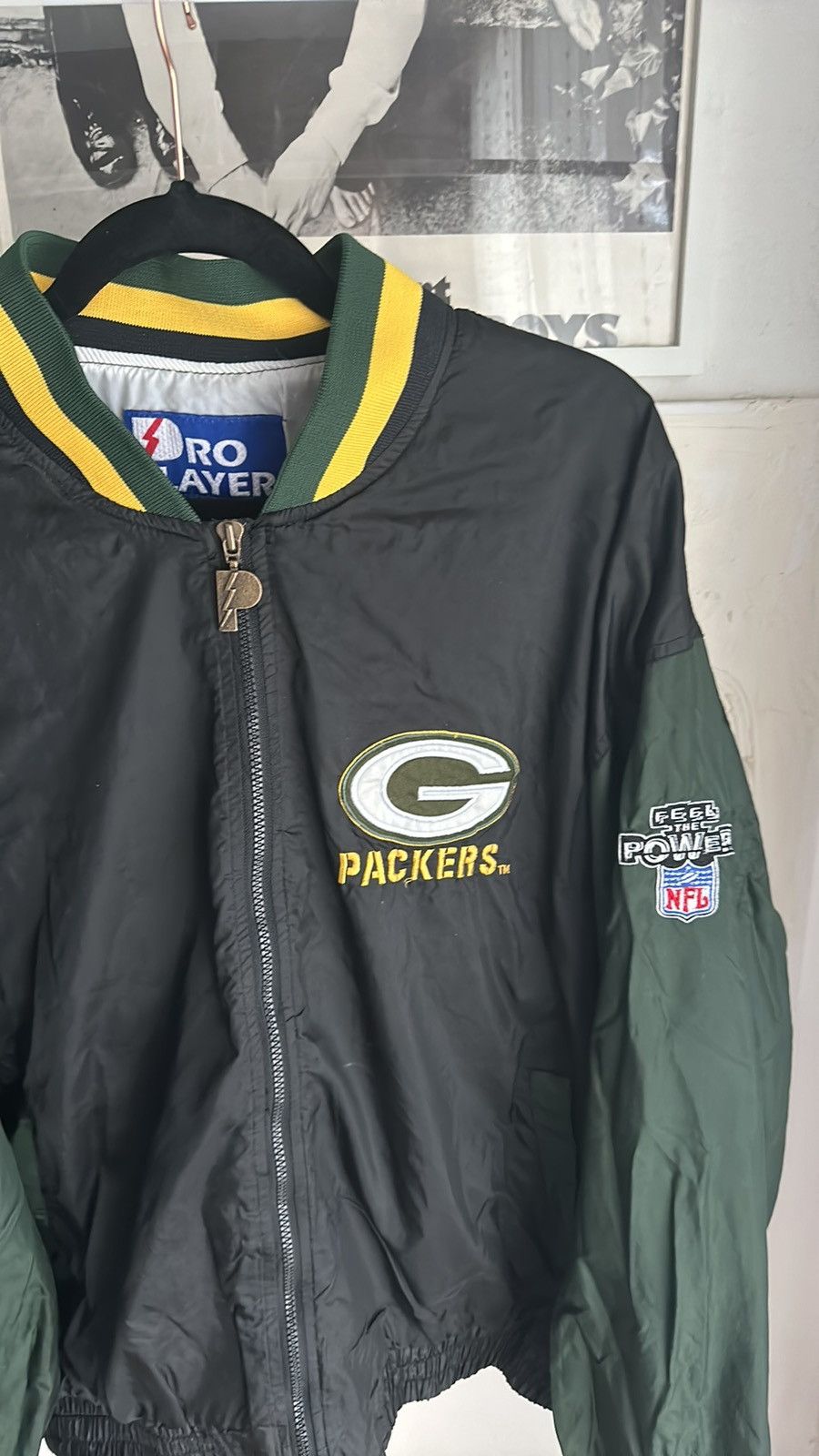 Pro Player × Vintage Vintage pro players Green Bay Packers light weight jacket Size US XL / EU 56 / 4 - 2 Thumbnail