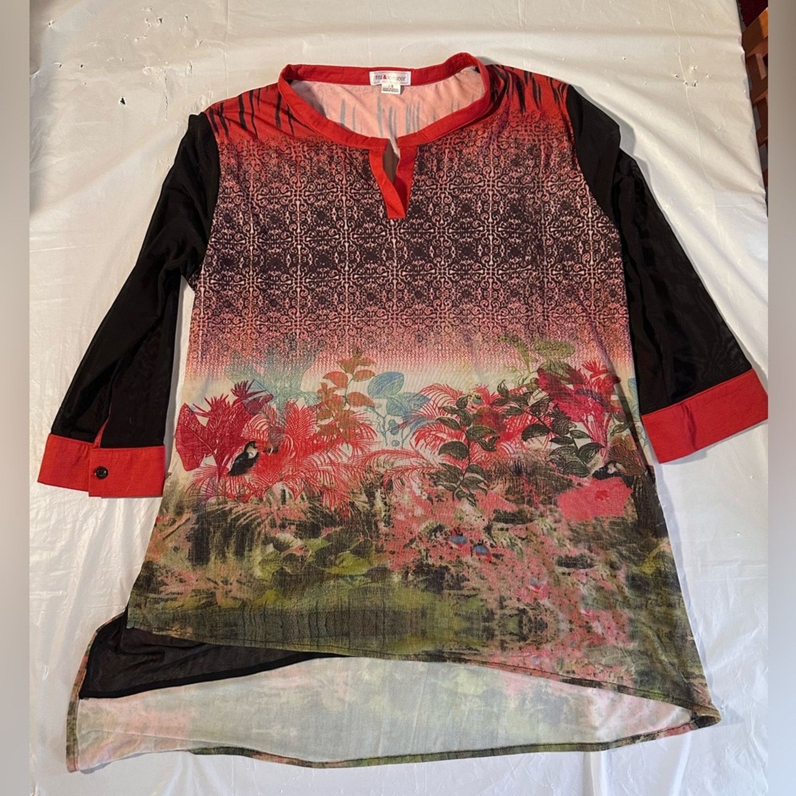 & Other Stories Fits and Ginger Jungle Pattern Tunic L Size L / US 10 / IT 46 - 1 Thumbnail