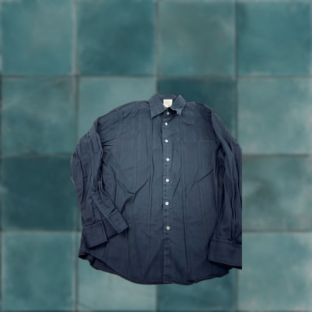 Tommy Bahama Tommy Bahama Indigo Palms Shirt Mens Large Blue Cotton Button-Up Long Sleeve Palm Tree Embroidered Casual Dress Size US L / EU 52-54 / 3 - 1 Thumbnail