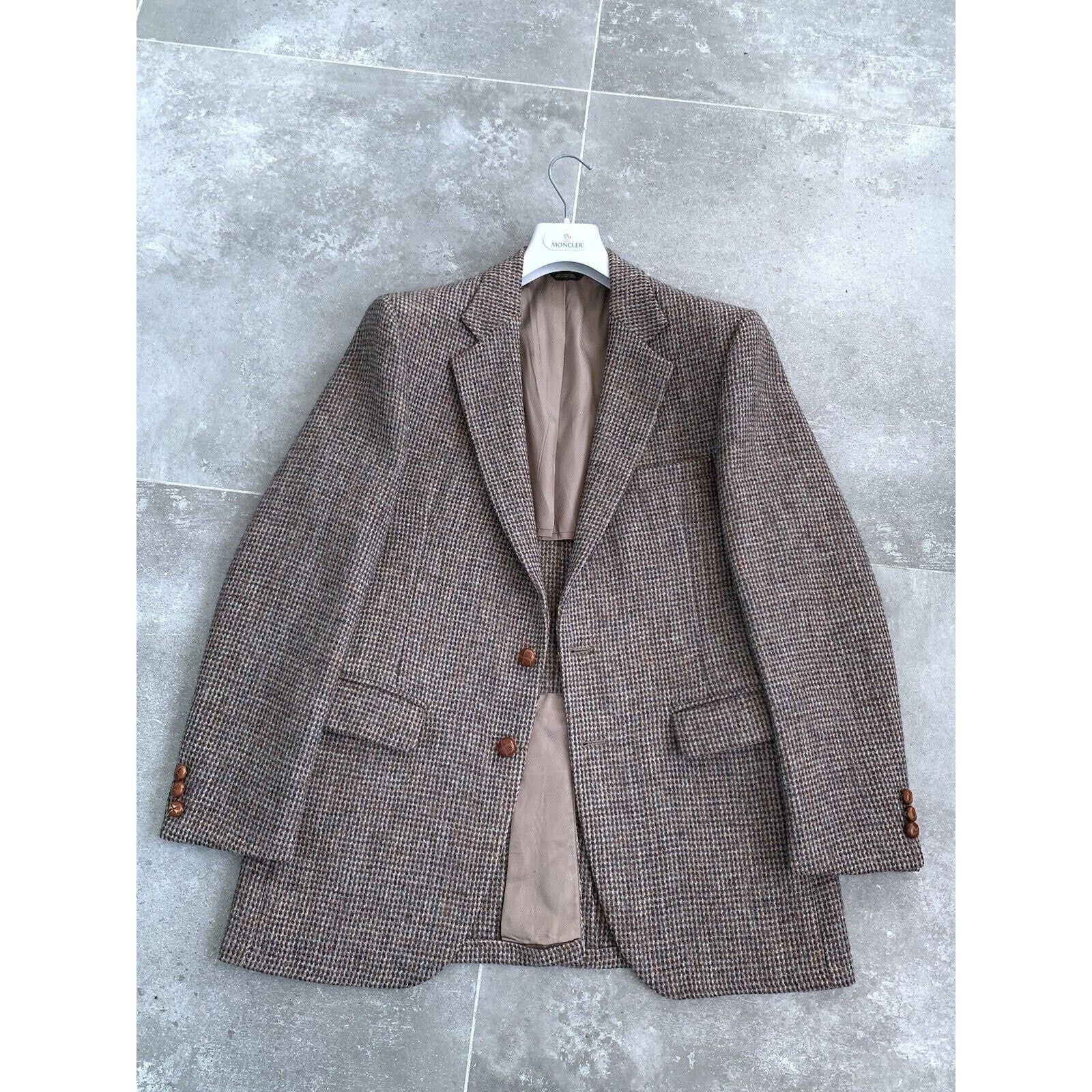 Harris Tweed × Vintage Men's HARRIS TWEED MADE IN USA Sport Blazer Jacket EU 48 M Size 48R - 1 Thumbnail