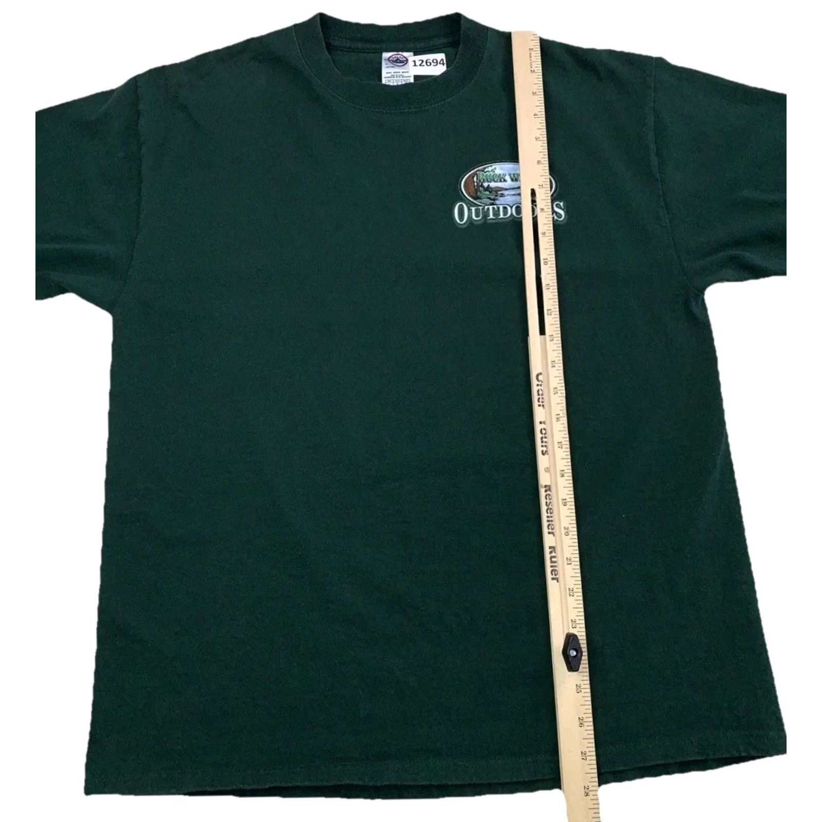 Delta VINTAGE Buck Wear 2004 Delta Magnum Weight Graphic Hunting T Shirt Large Women Green Size L / US 10 / IT 46 - 7 Thumbnail
