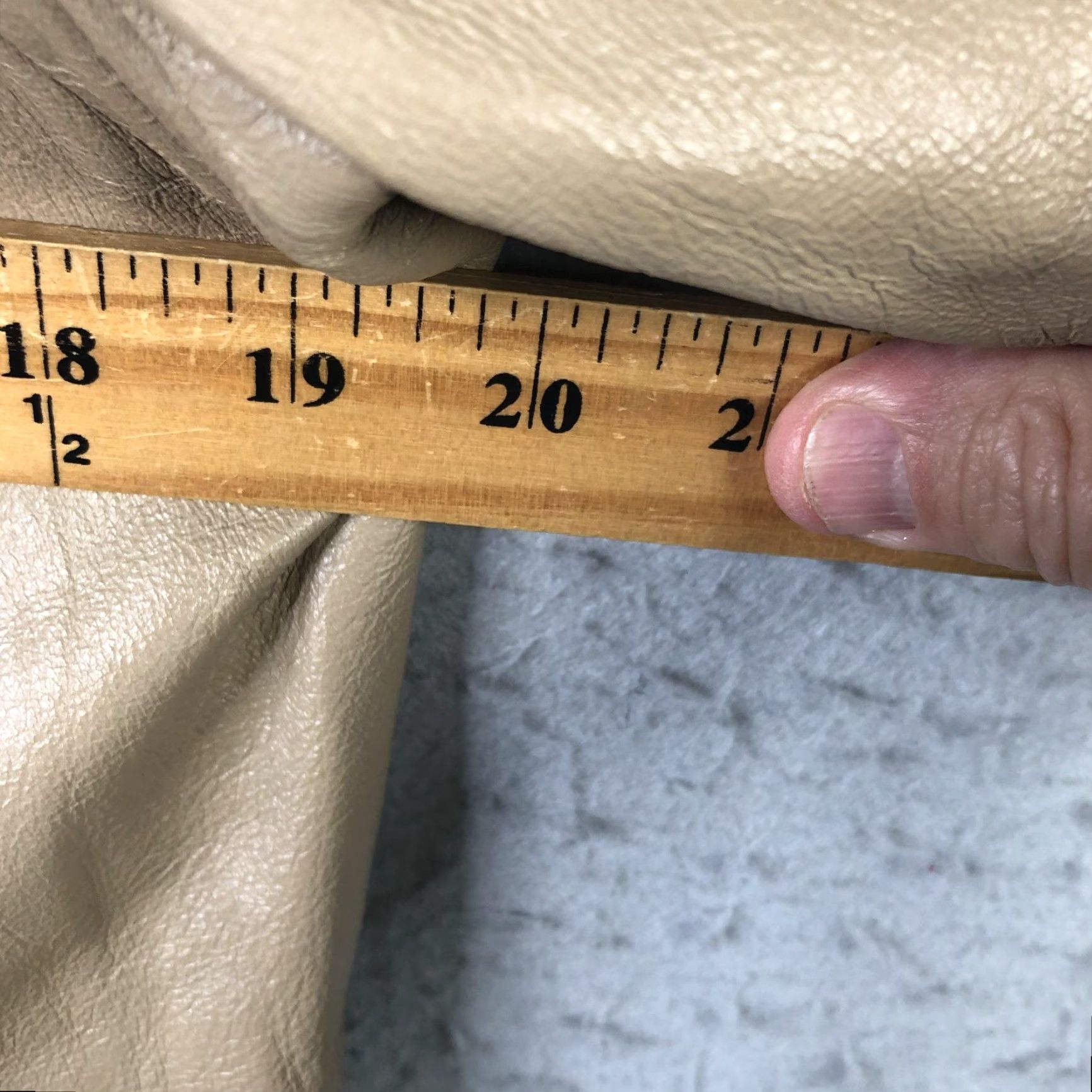 Vintage Continental Blazer Mens 44 Beige Leather Western Sport Coat Two-Button USA Size 44R - 3 Thumbnail