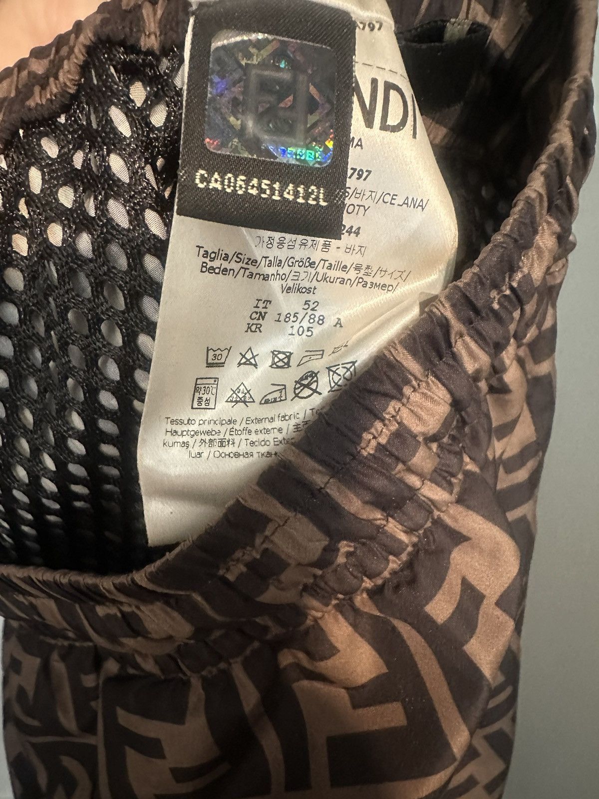 Fendi Fendi FF Logo Sprint Track Pants Size US 36 / EU 52 - 4 Thumbnail