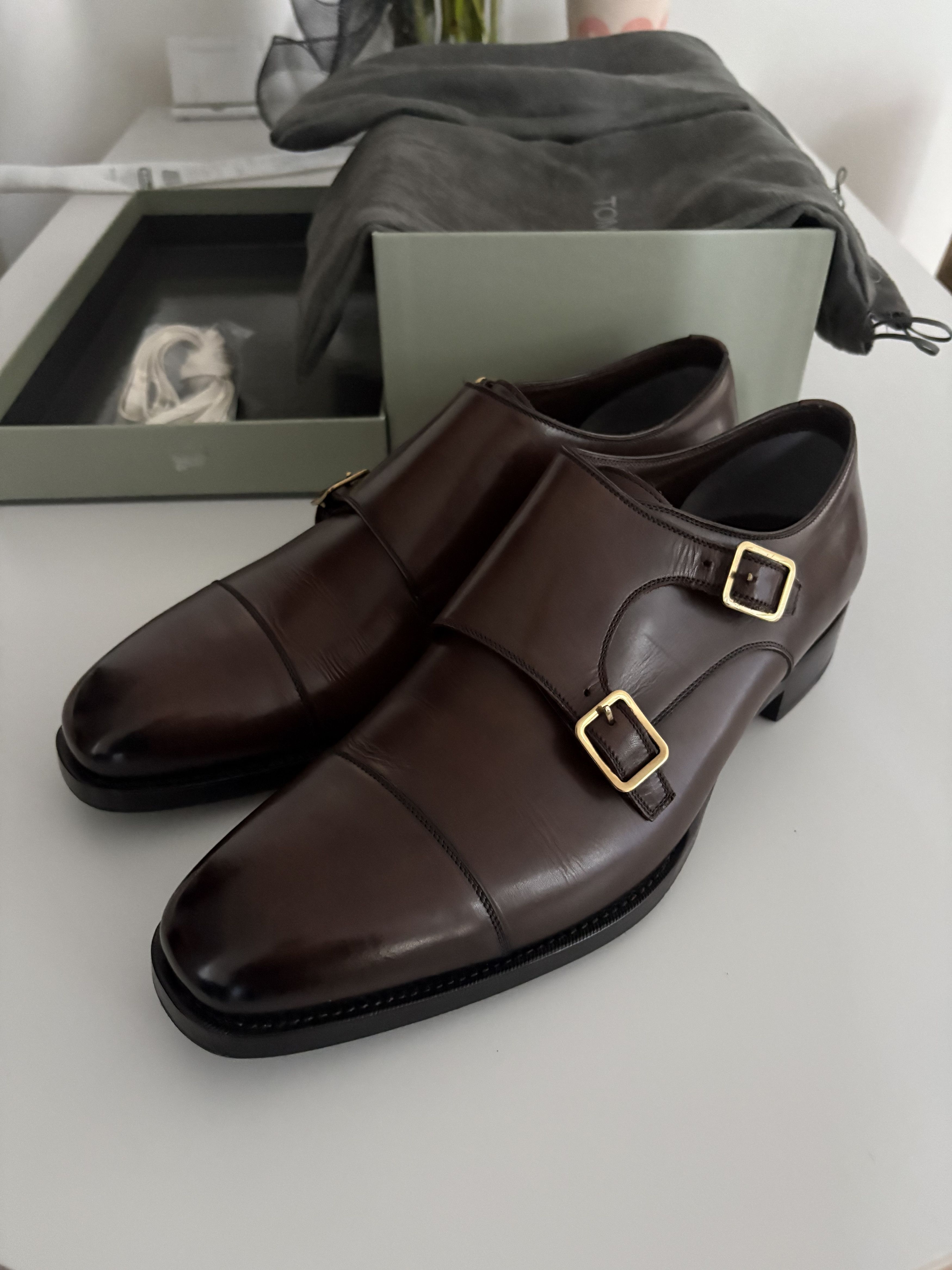 Tom Ford Tom Ford Double Monk Brown Dress Shoe Size US 11 / EU 44 - 1 Thumbnail