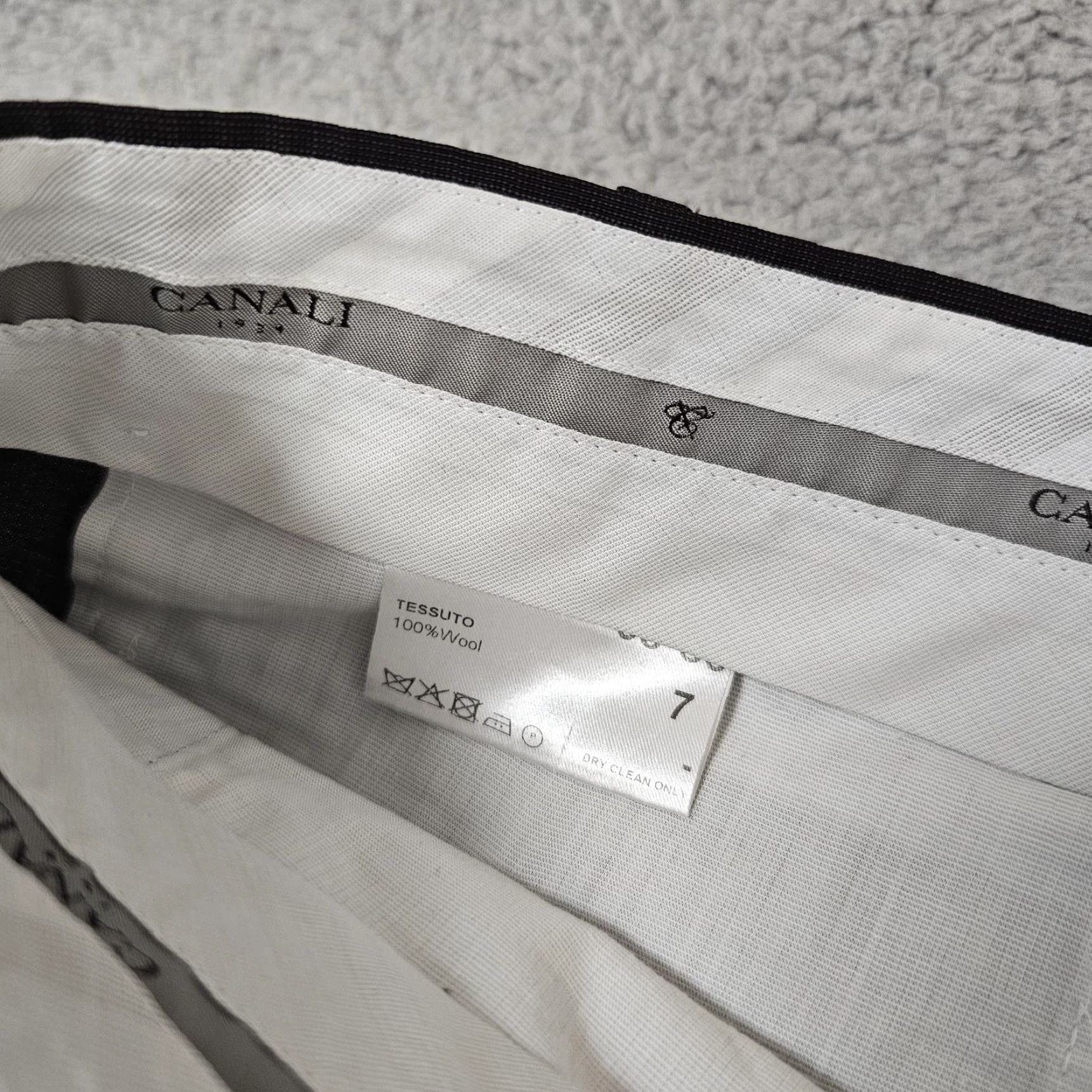 Canali Canali Dress Pants Mens 38x29 Brown Wool Flat Front Lined Pockets Business Formal Travel Size US 38 / EU 54 - 3 Thumbnail