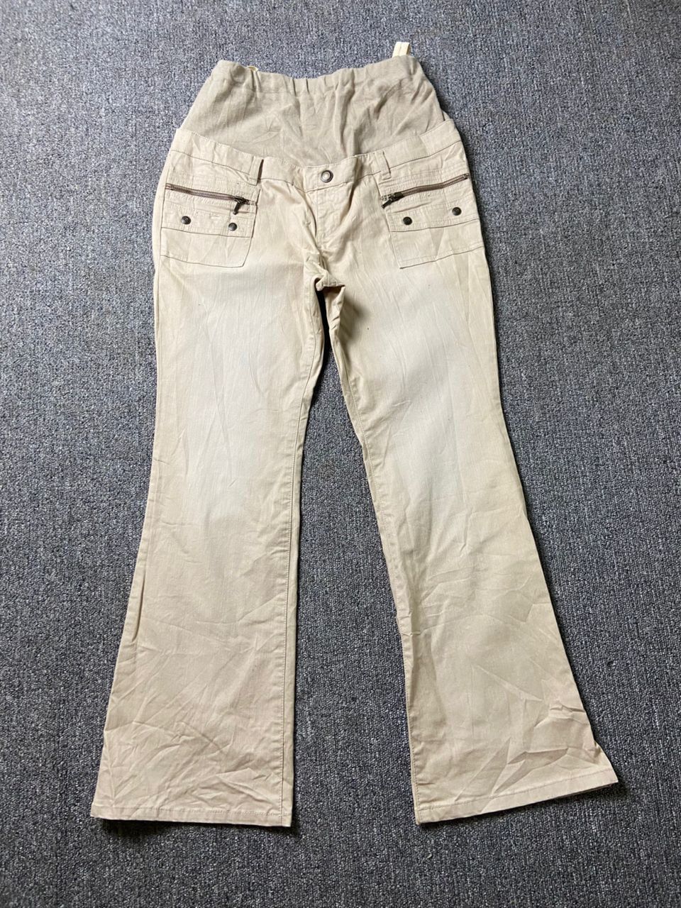 Japanese Brand A.I.N Japanese Brand High Rise Waist Flare Pants (184) Size 36" / US 14 / IT 50 - 1 Thumbnail