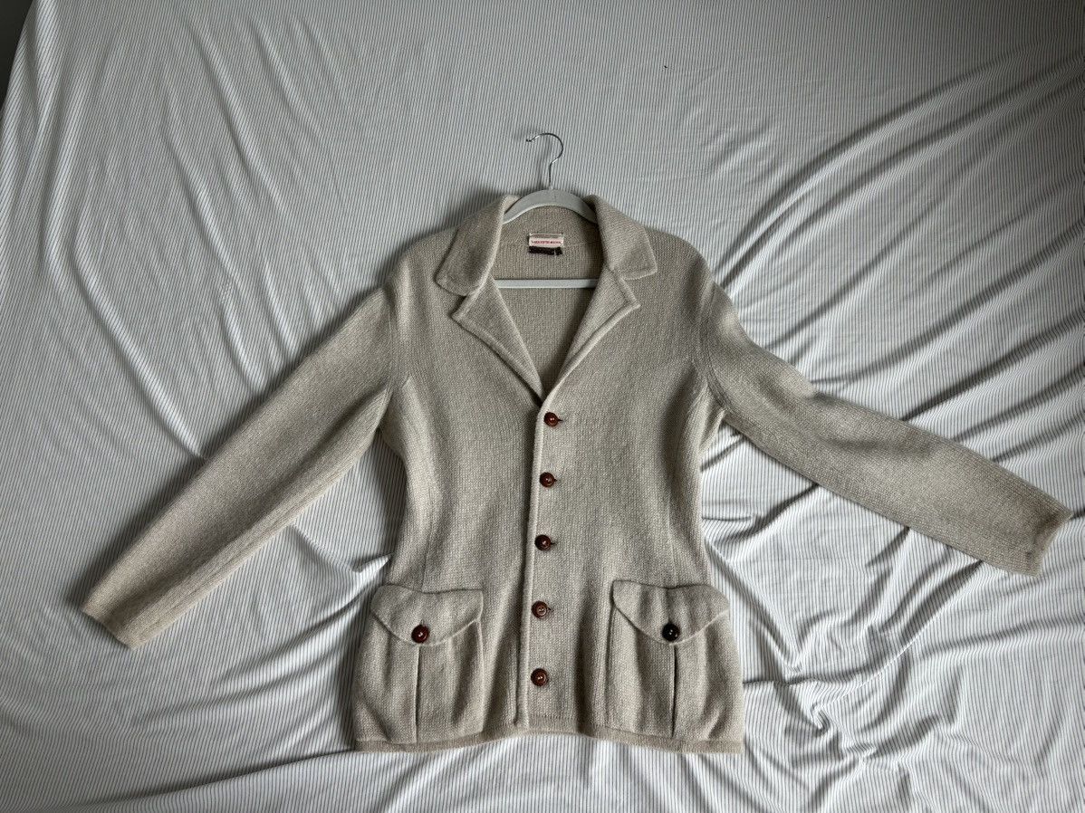 Saks Fifth Avenue Vintage Saks Fifth Ave 70% Cashmere / 30% Alpaca Knit Blazer Size US M / EU 48-50 / 2 - 2 Thumbnail