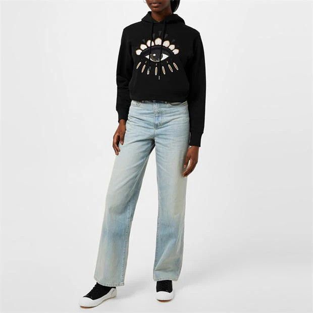 Kenzo o1g2r1mq1024 Eye Icon Oth Hoodie in Black Size XXS / US 00 / IT 34 - 7 Thumbnail