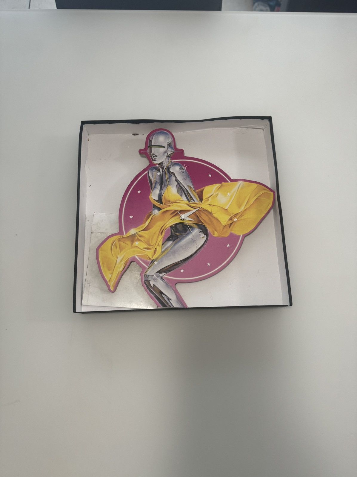 image of Medicom Toy Sync. X Hajime Sorayama Wall Clock in Pink, Men's
