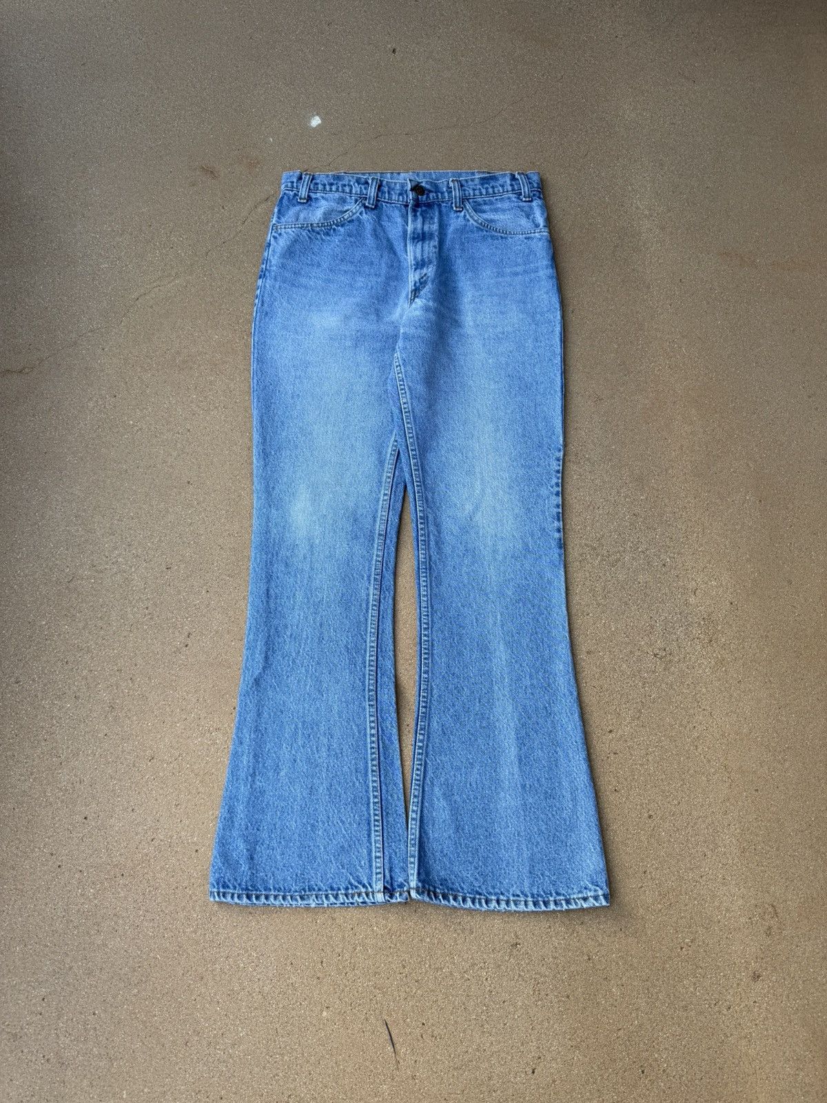 Levi's Vtg 80’s Levi’s 646 Orange Tab Bellbottom Flare Jeans 32x32 Size US 33 - 1 Thumbnail
