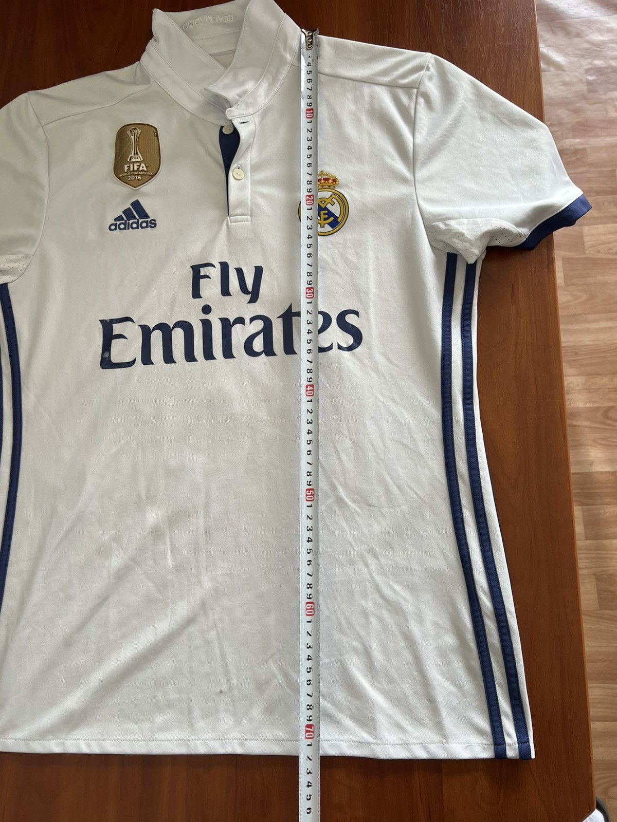Adidas 2014/15 REAL MADRID #4 SERGIO RAMOS HOME SOCCER JERSEY SHIRT Size US M / EU 48-50 / 2 - 20 Thumbnail