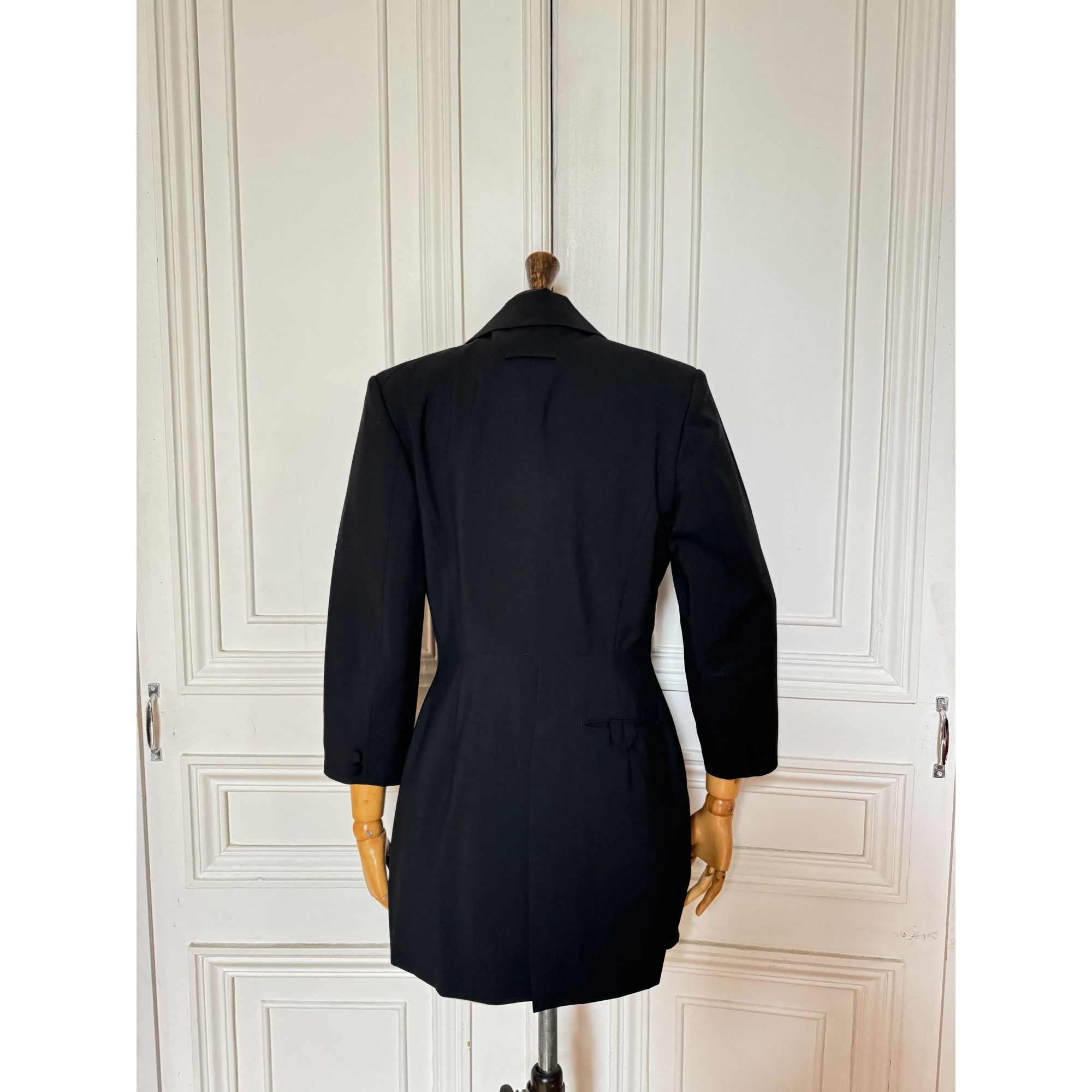Jean Paul Gaultier 1990s Black Wool Blazer Jacket Size M / US 6-8 / IT 42-44 - 5 Thumbnail
