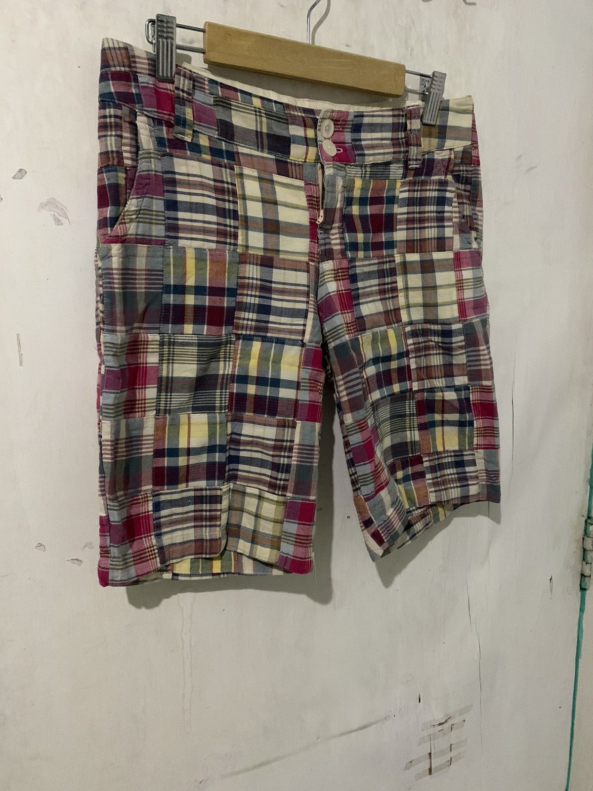 Japanese Brand × Vintage Japanese patchwork shorts Size US 26 / EU 42 - 2 Thumbnail