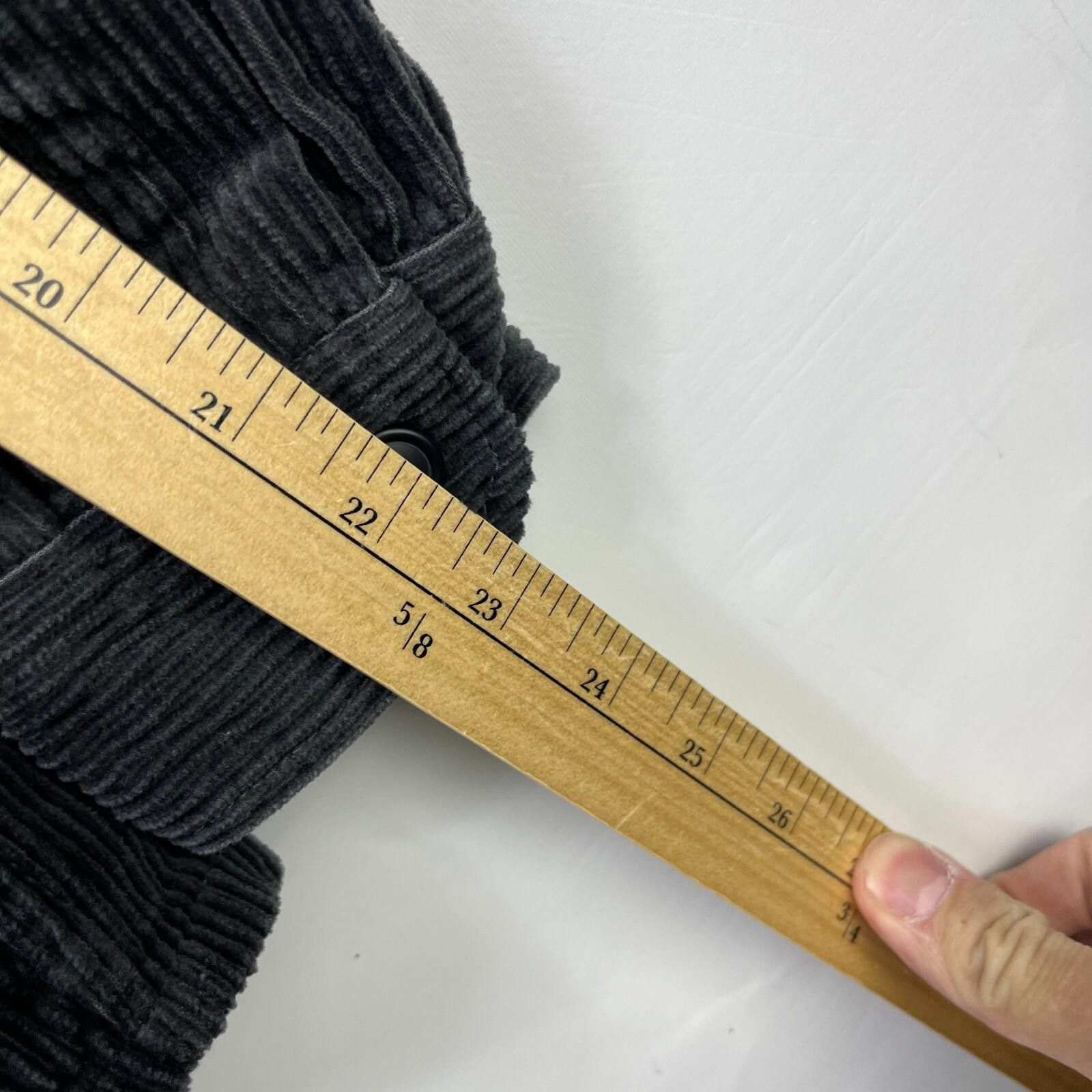 Uniqlo Uniqlo Corduroy Button Up Shirt XS Dark Gray Longsleeve Size US XS / EU 42 / 0 - 10 Thumbnail