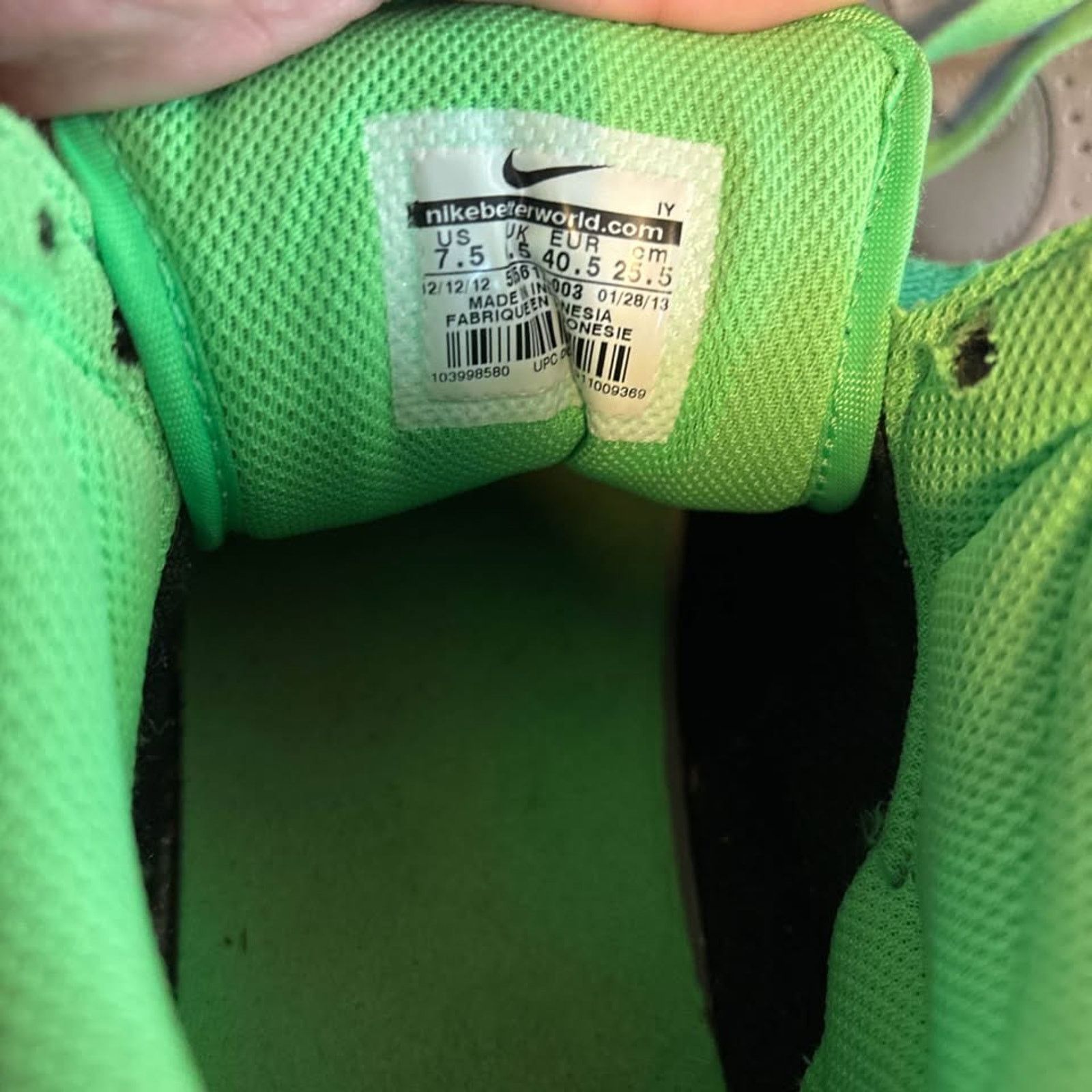 Nike Nike Renzo 2 Mid Gray and neon green Size 7.5 Size US 7.5 / EU 40-41 - 6 Thumbnail