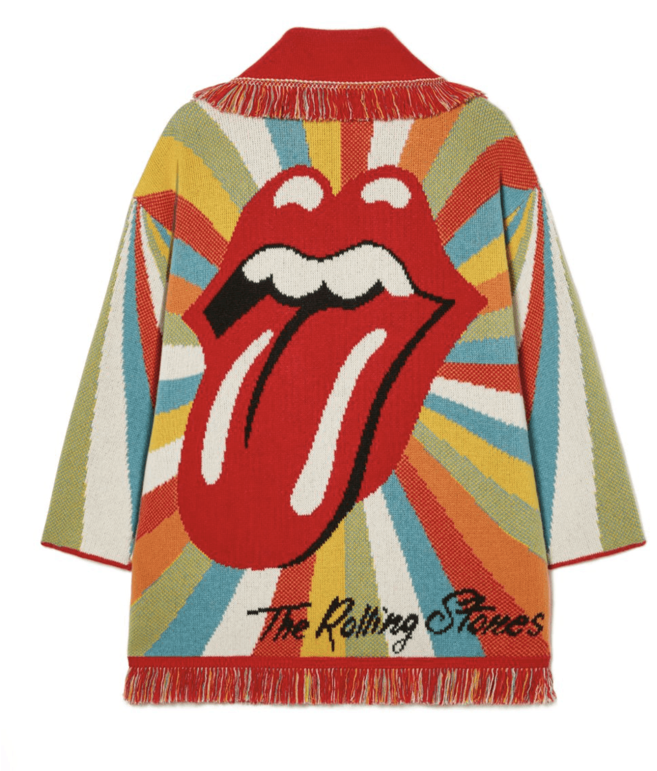 Alanui RARE $3,720 Cashmere Rolling Stones Cardigan Size ONE SIZE - 7 Thumbnail