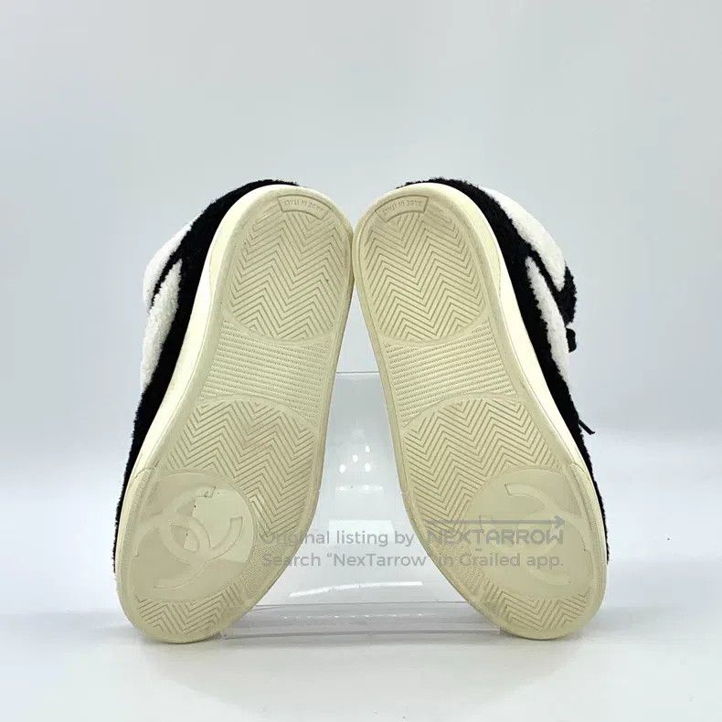 Chanel Chanel Black and white colour-blocked lacing casual flat h Size US 5.5 / IT 35.5 - 5 Thumbnail