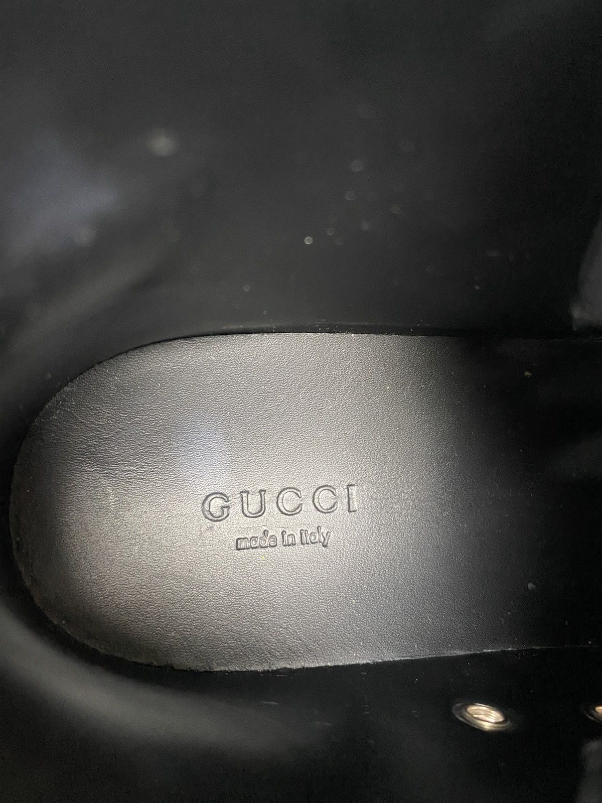 Gucci Gucci Metallic Leather Hi-Top Sneakers size 35.5 Size US 5.5 / IT 35.5 - 10 Thumbnail