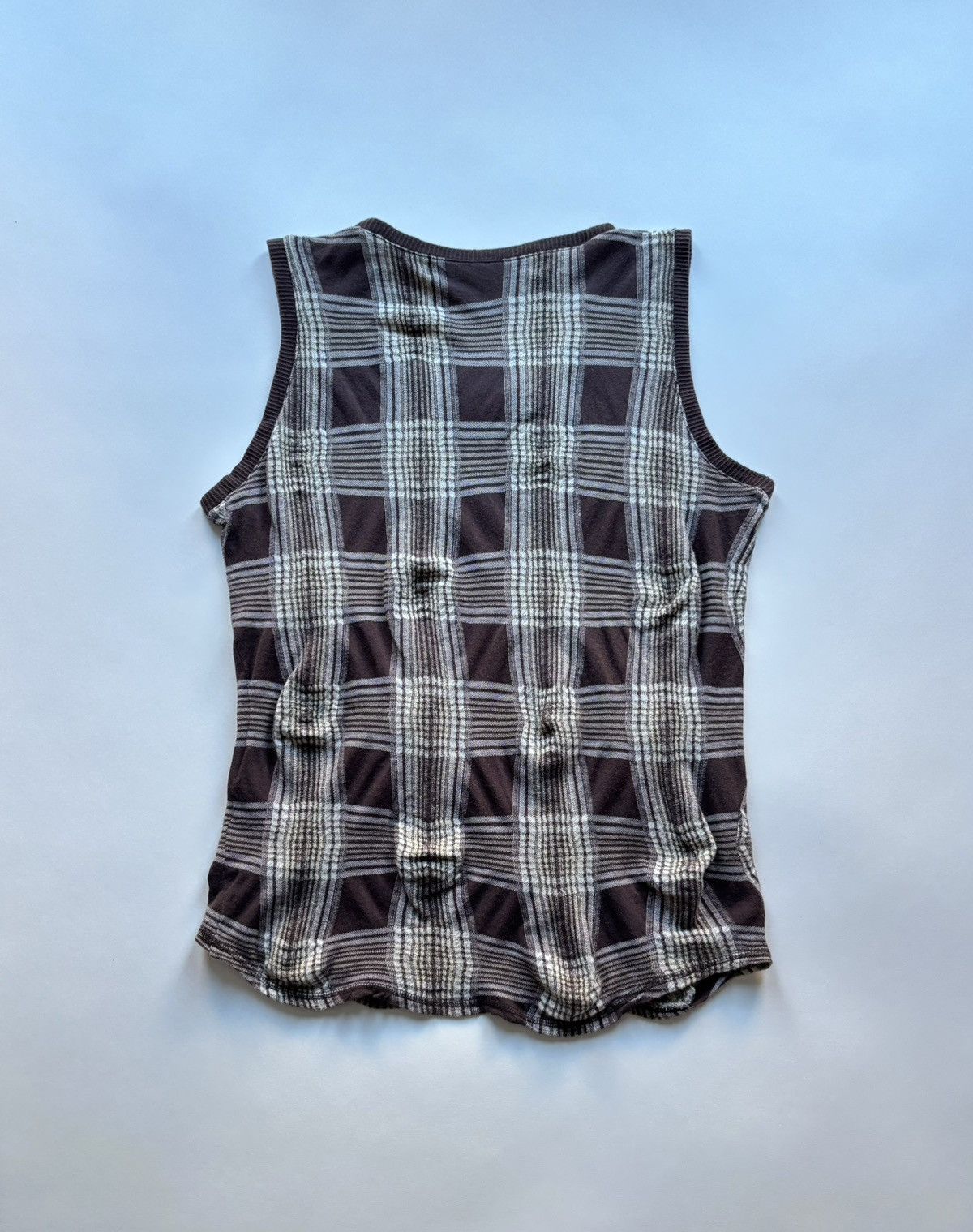 Japanese Brand VTG SLOWGUN Asymmetrical Warped Sweater Vest Size US M / EU 48-50 / 2 - 9 Thumbnail