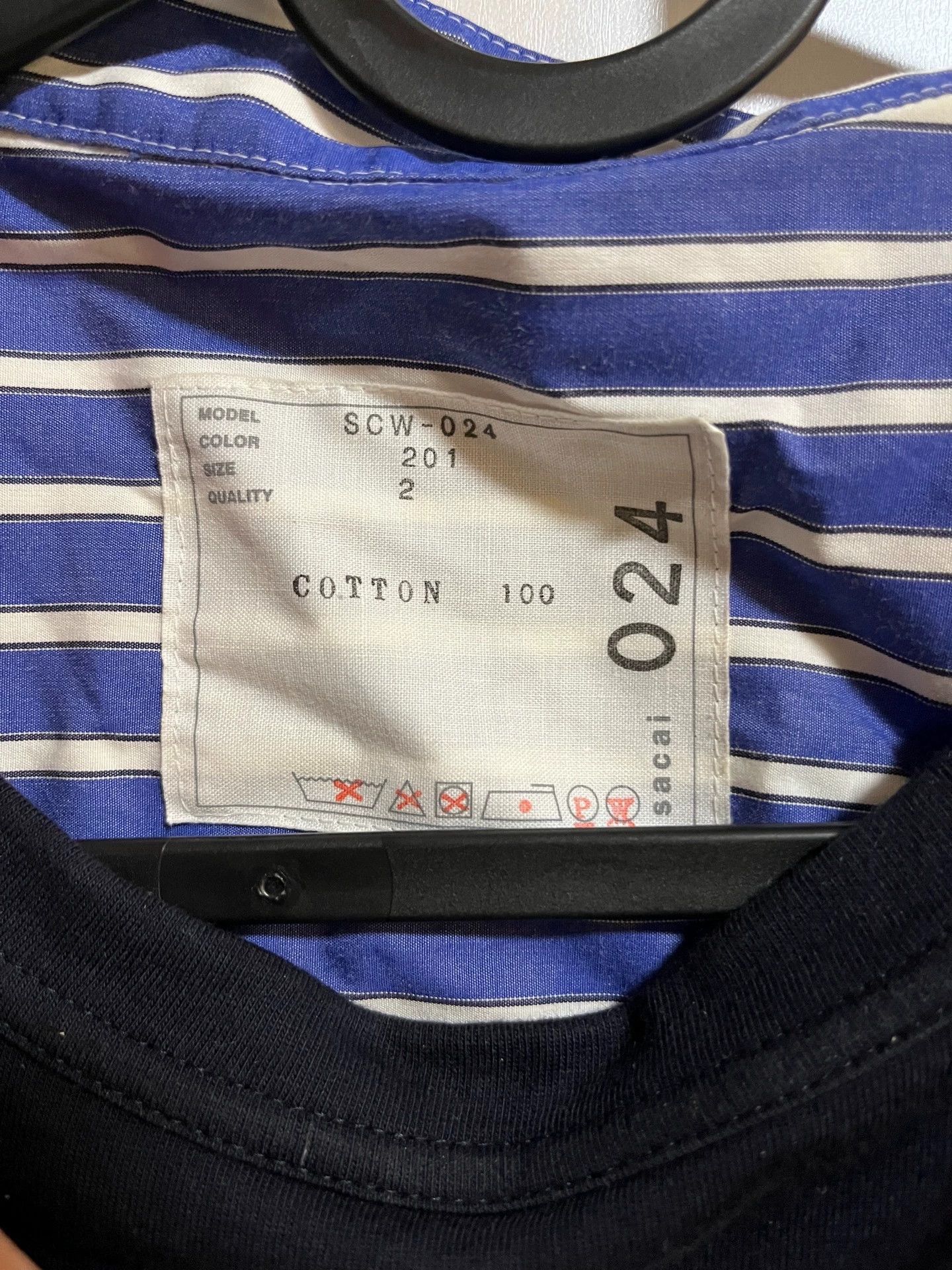 Sacai Sacai Color Blocked SS Tee Size 2 (9/10, Authentic) Size XS / US 0-2 / IT 36-38 - 5 Thumbnail