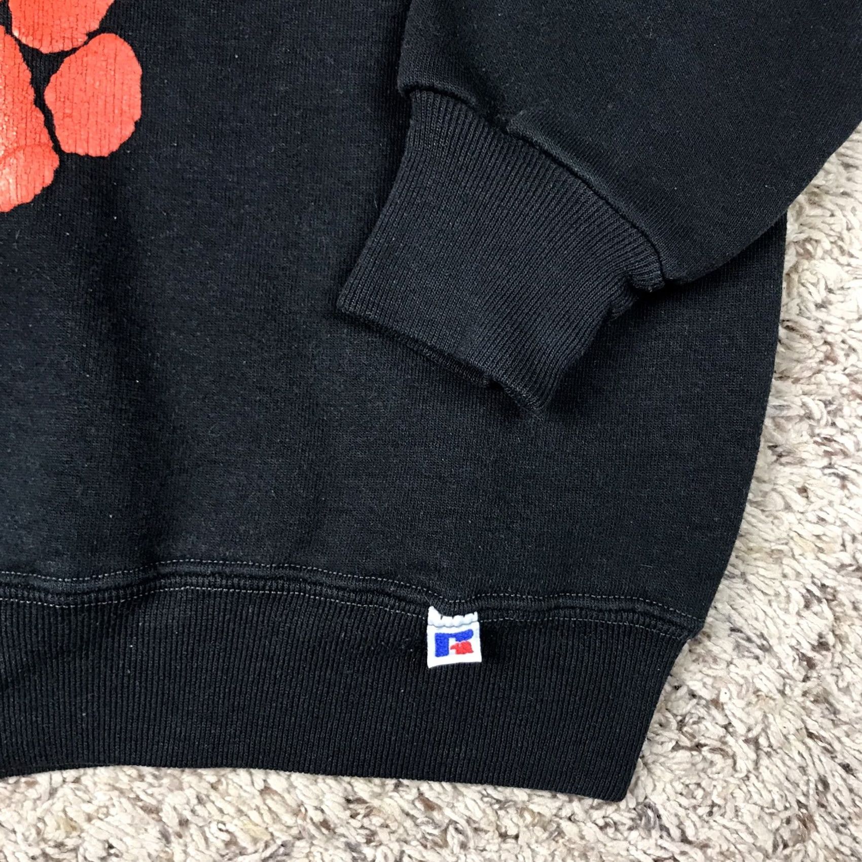 Russell Athletic VINTAGE Russell Athletic Grunge Crewneck Sweatshirt Medium Black Graphic 90s Mens Size US M / EU 48-50 / 2 - 4 Thumbnail