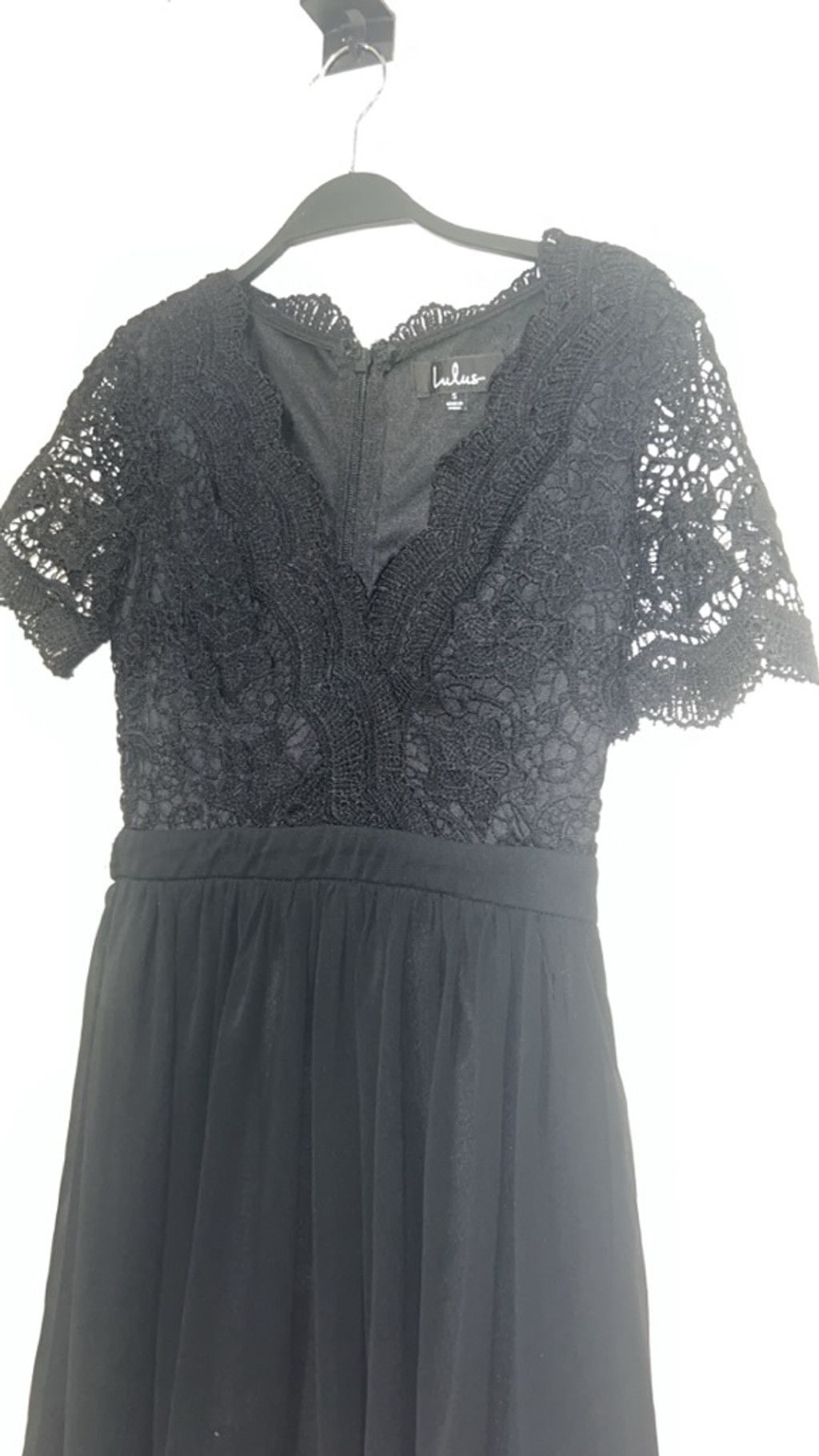 Lulus Women's Lulus Black Lace Short Sleeve Dress S Size S / US 4 / IT 40 - 2 Thumbnail