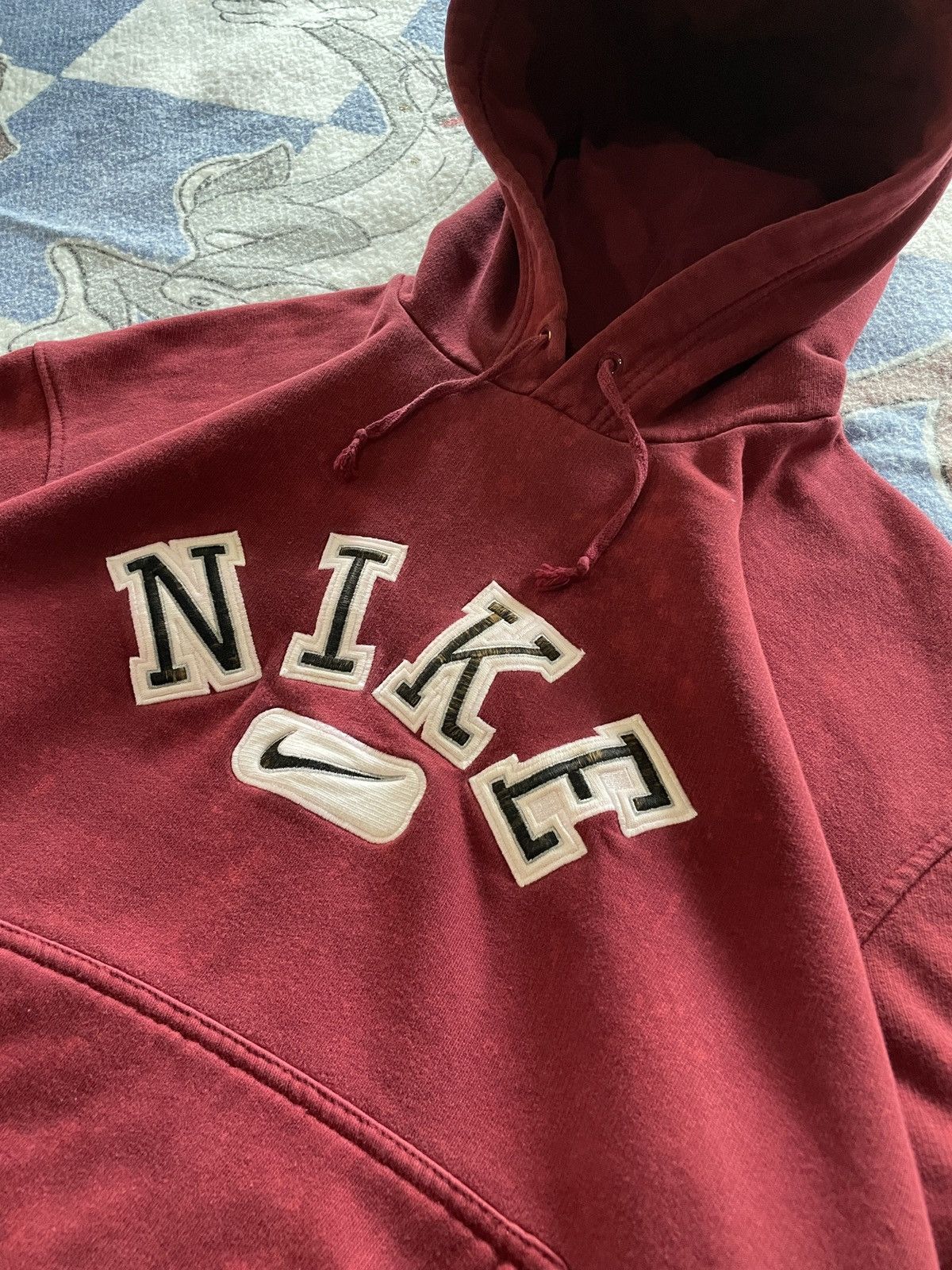Nike Vintage Nike spell out swoosh hoodie Size US XL / EU 56 / 4 - 5 Thumbnail