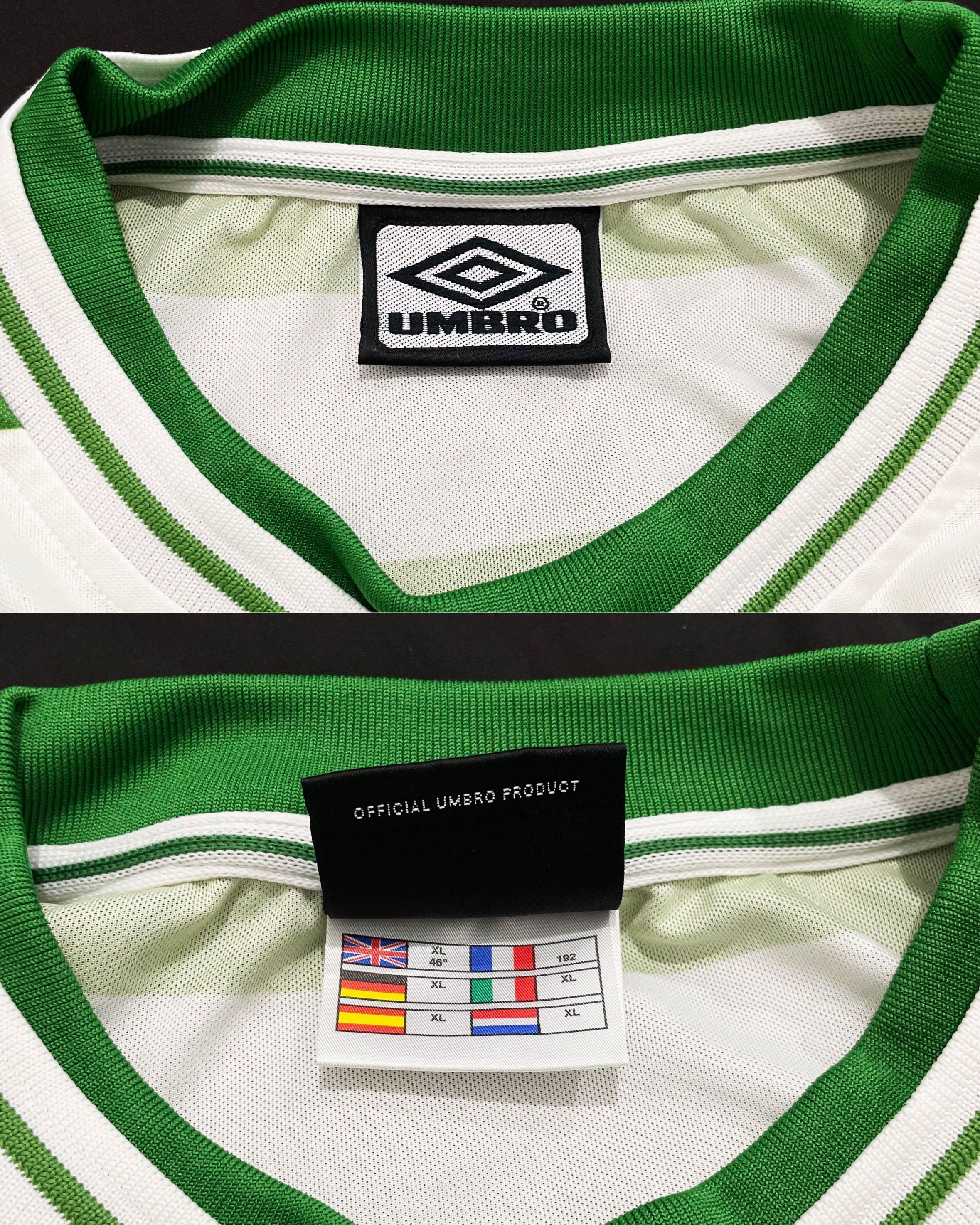 Umbro Celtic Home Kit 1999 2000 2001 Size US XL / EU 56 / 4 - 8 Thumbnail