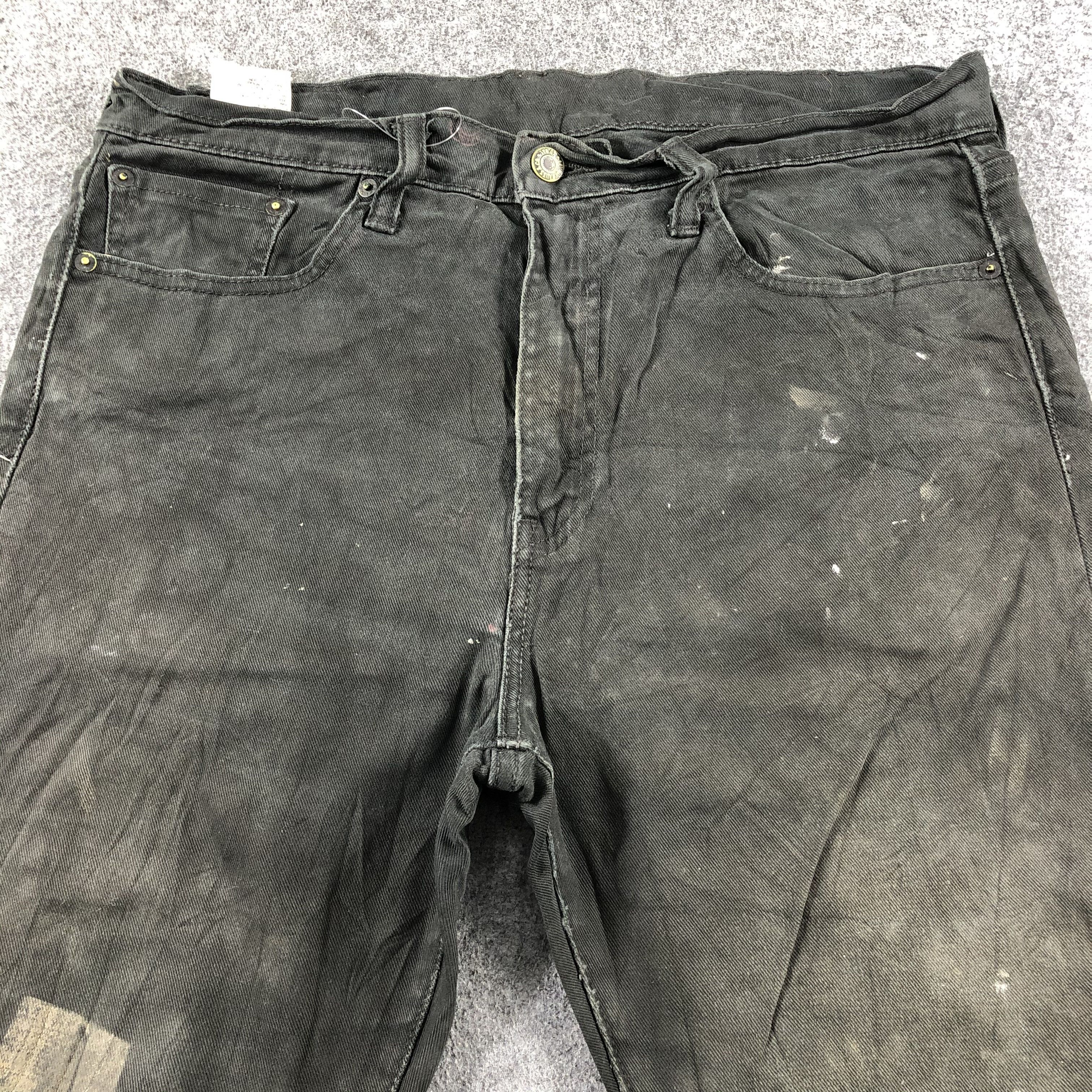 Levi's Vintage Faded Black Levis 501 Jeans-J2572 Size US 34 / EU 50 - 3 Thumbnail