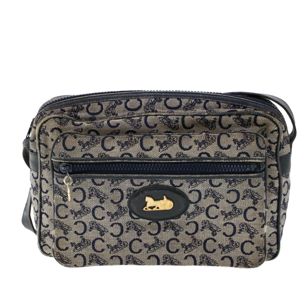 image of Celine Céline Macadam Shoulder in Navy, Women's