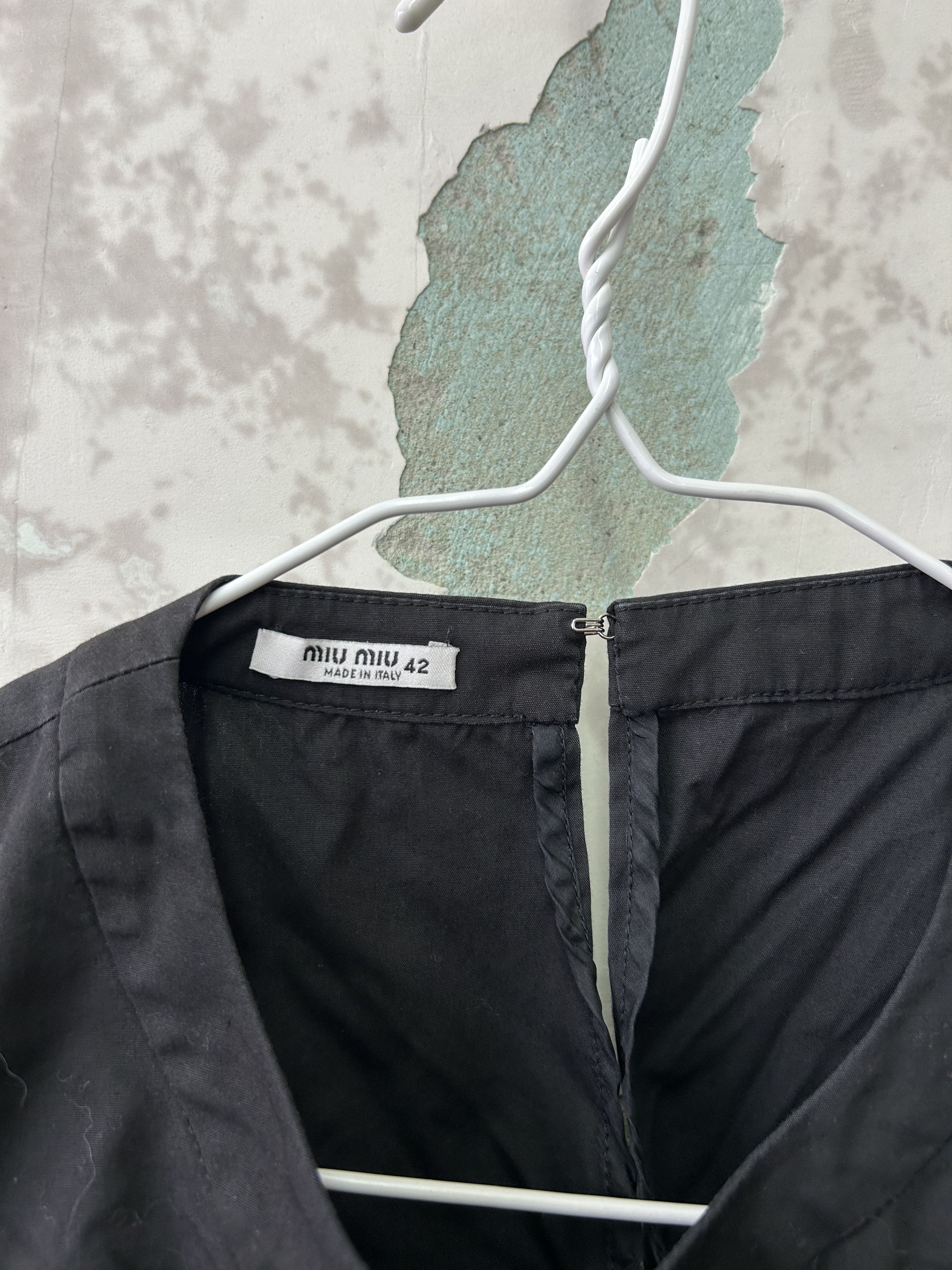 Miu Miu Miu Miu Dress Womens 42 Black Made in Italy Size M / US 6-8 / IT 42-44 - 5 Thumbnail
