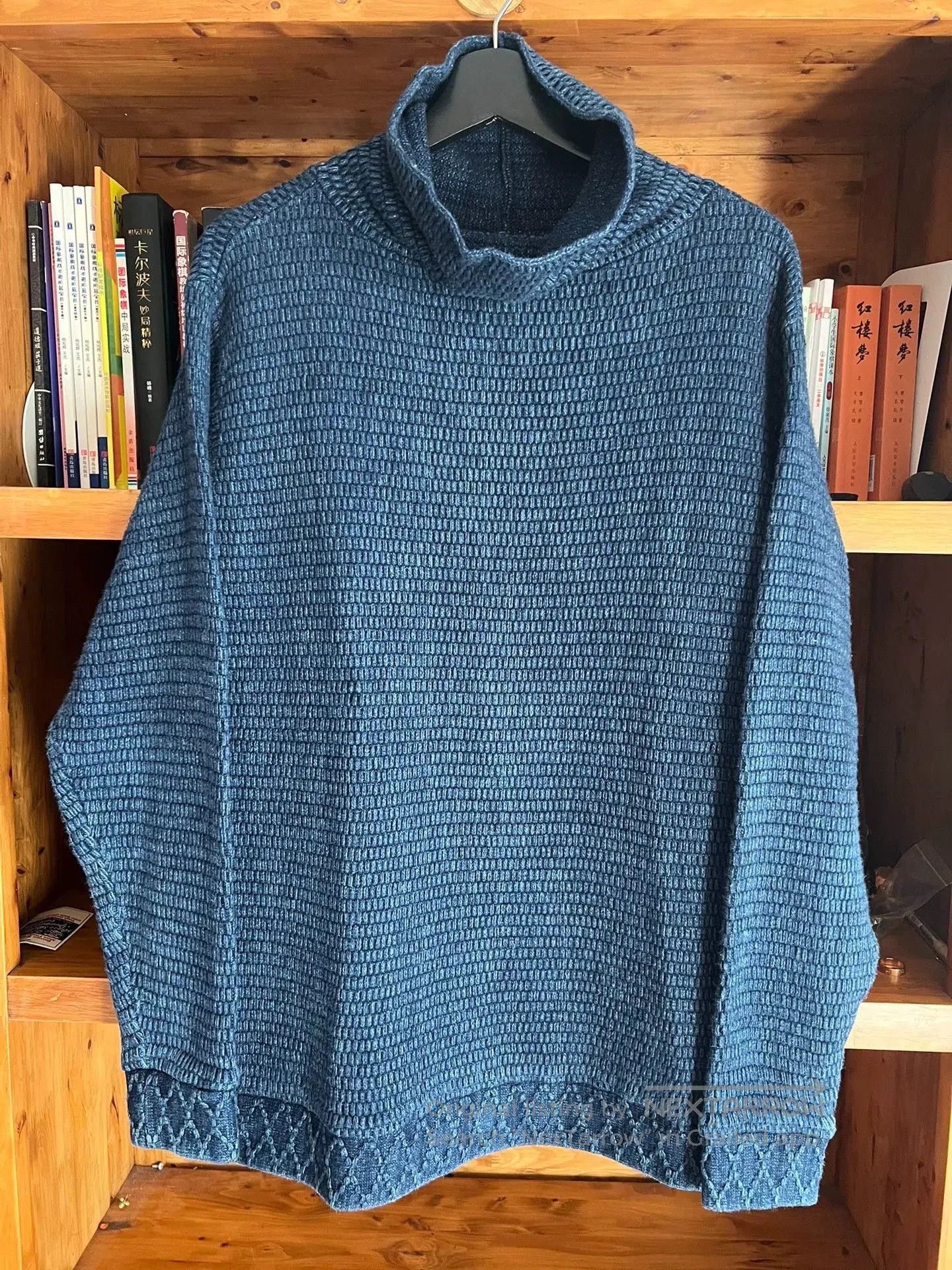 Porter Classic porter classic blue knit high-neck sweatshirt. Size US M / EU 48-50 / 2 - 1 Thumbnail