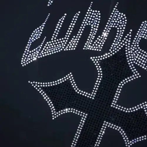 Designer × Vintage Y2K Fashion Hoodie Rhinestones Size US M / EU 48-50 / 2 - 3 Thumbnail