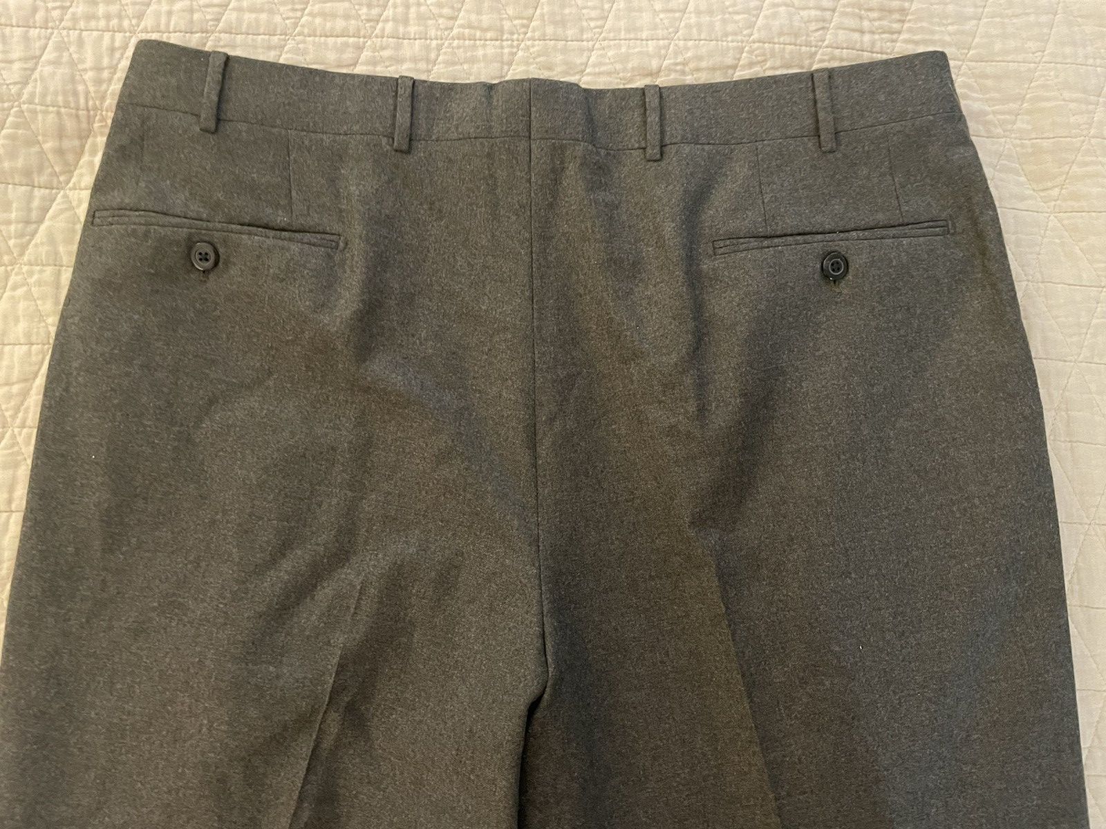 Corneliani Luxury Wool Flat Front Trouser Size US 38 / EU 54 - 8 Thumbnail