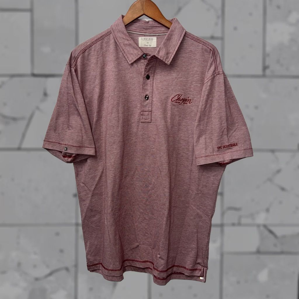 Vintage VINTAGE Linksoul Pink Chopin 2016 TPC SCOTTSDALE Polo Shirt Mens XL Pink Polo Shirt Mens XL Size US XL / EU 56 / 4 - 1 Thumbnail