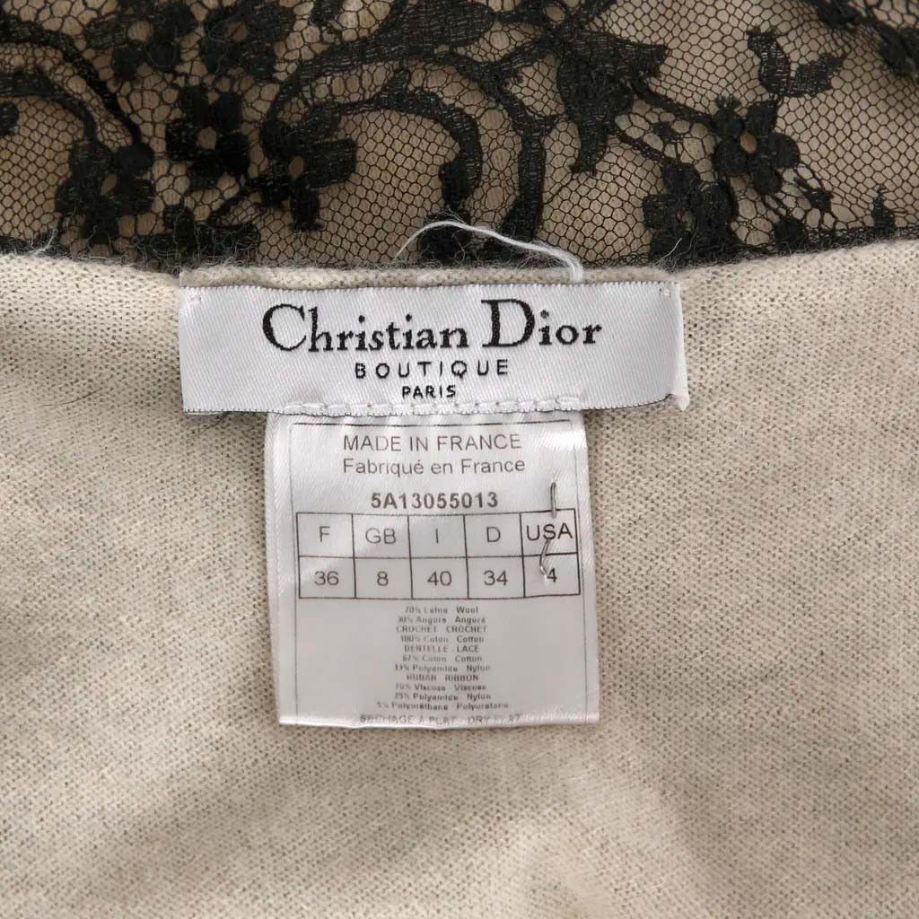 Dior Christian Dior Galliano 2005 Vintage Black tank top Size XS / US 0-2 / IT 36-38 - 5 Thumbnail