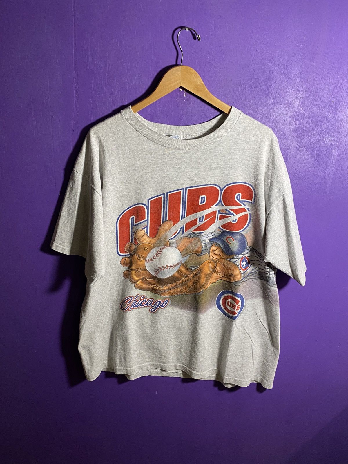 Salem Sportswear Vintage 90s Salem Chicago cubs wrap around t-shirt Size US XL / EU 56 / 4 - 1 Thumbnail