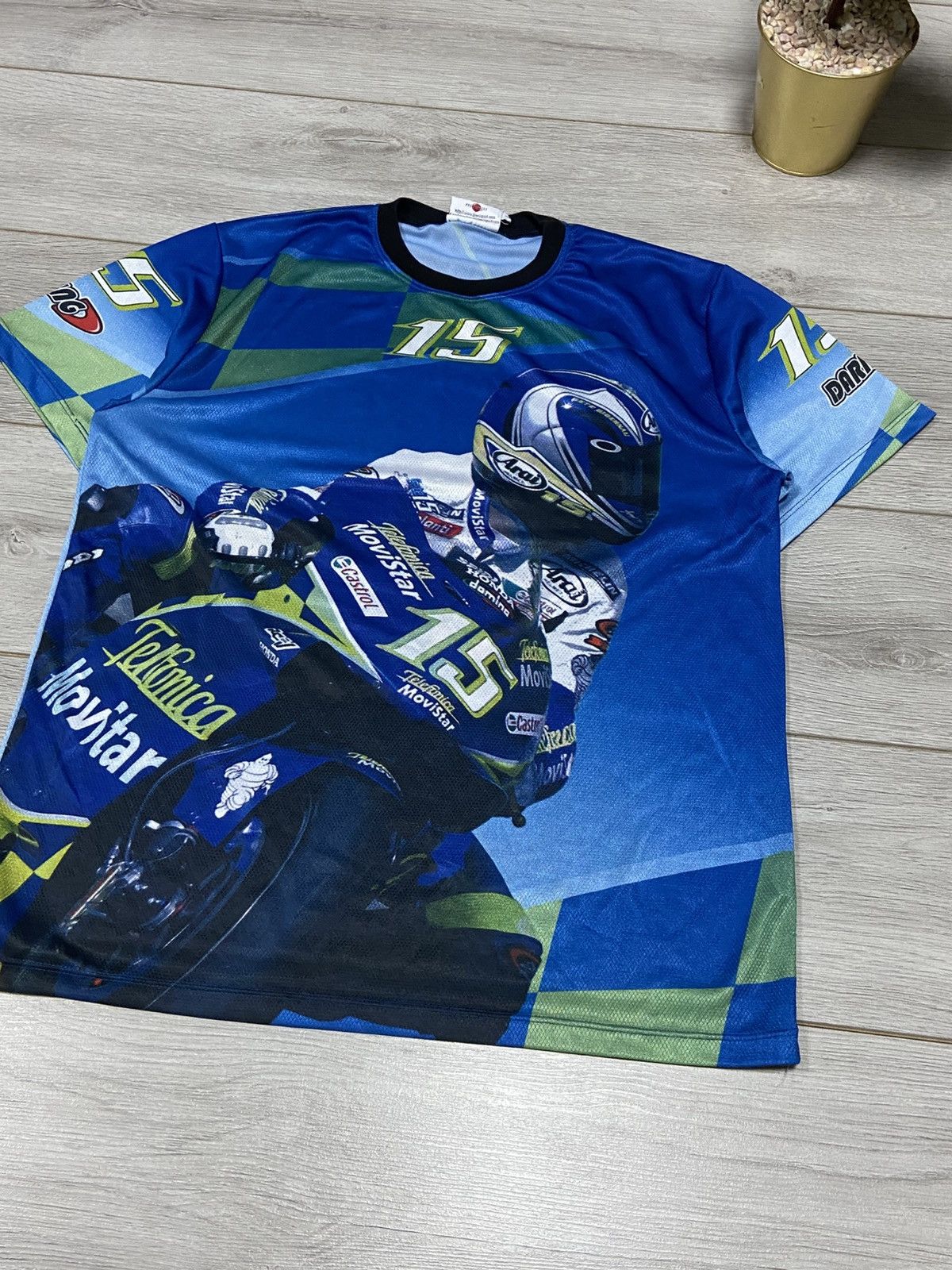Honda Daring over print racing moto gibernau tee Size US L / EU 52-54 / 3 - 5 Thumbnail