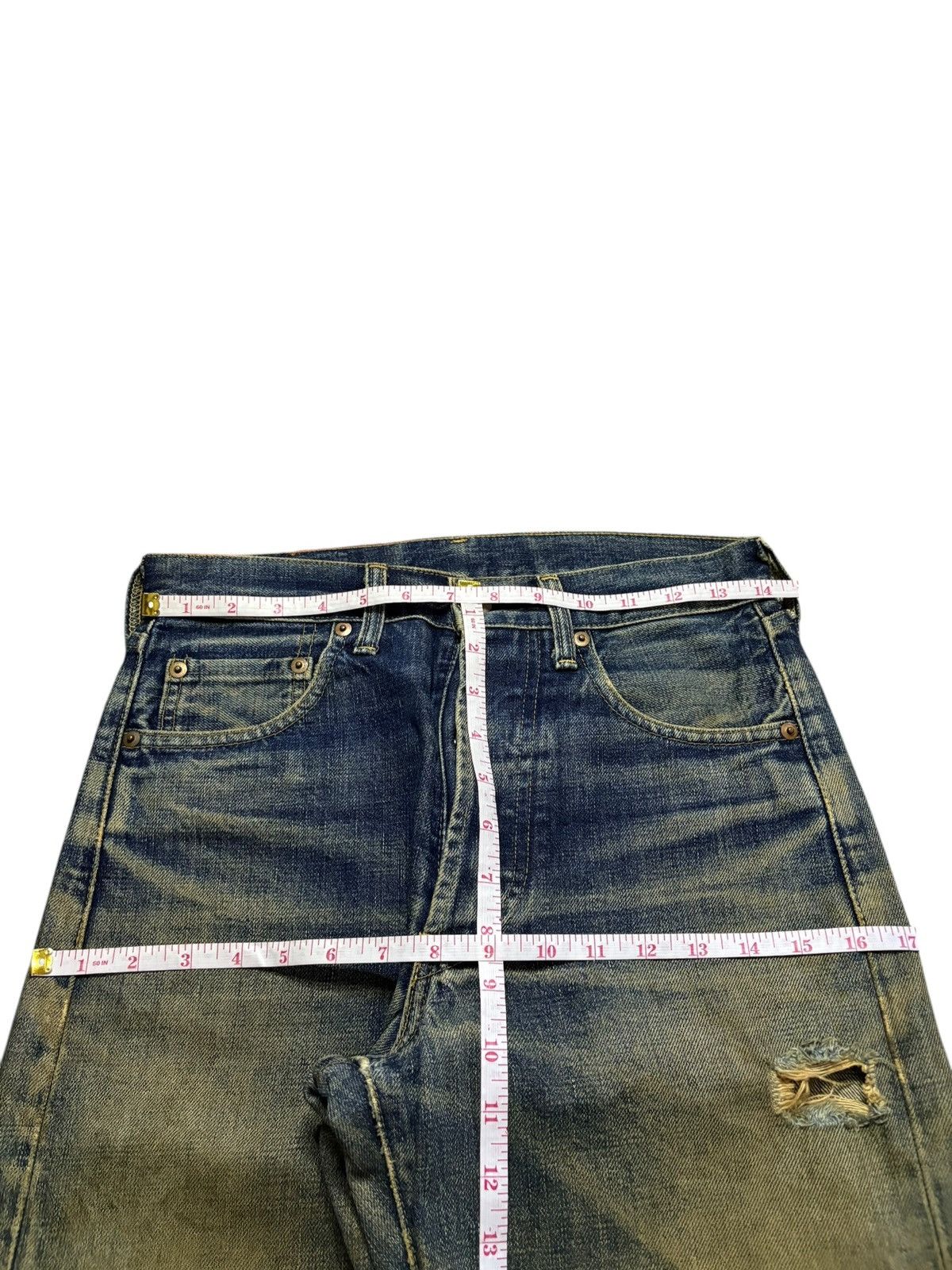 Levi's Vintage 80s Levis 503BXX Big E Selvedge Mud Wash Baggy Jeans Size US 29 - 13 Thumbnail