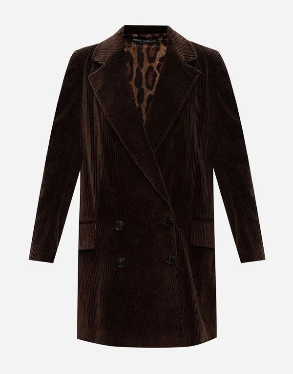 Dolce & Gabbana o1y0825 Coat in Dark Brown Size XS / US 0-2 / IT 36-38 - 1 Thumbnail